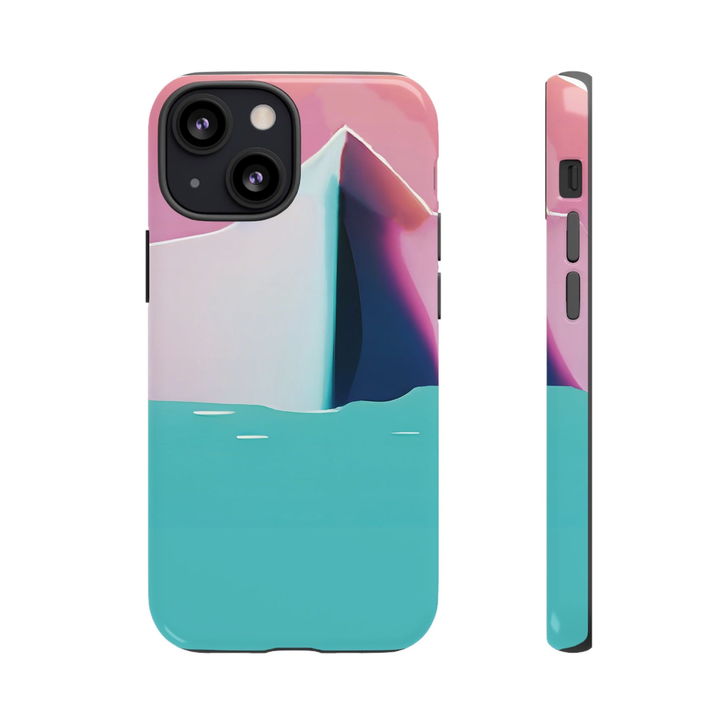 Trendy Phone Case - Abstract Iceberg Design, Phone Cover, Gift for Her, Unique Tech Accessory, Cool Aesthetic