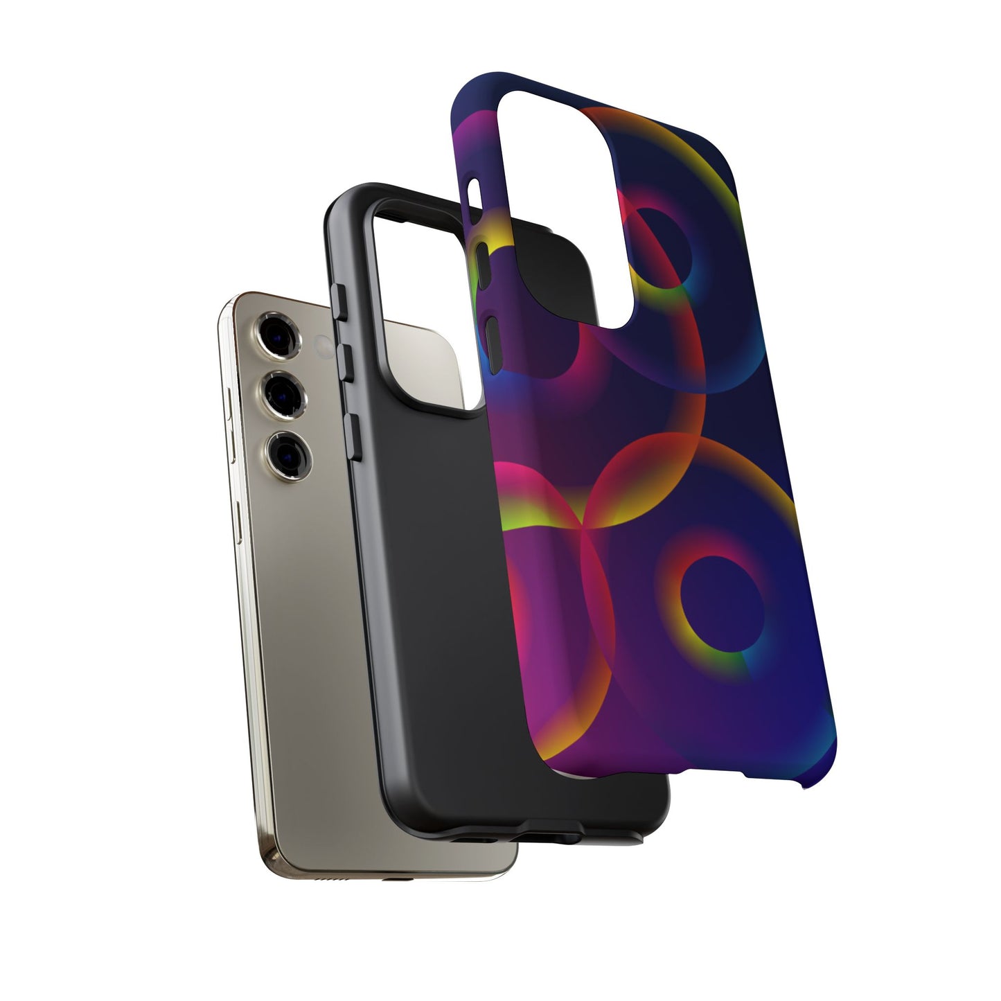 Colorful Phone Case with Abstract Designs, Tough Cases for Your Phone, Unique Phone Accessories, Gift for Tech Lovers, Vibrant Cell [...]
