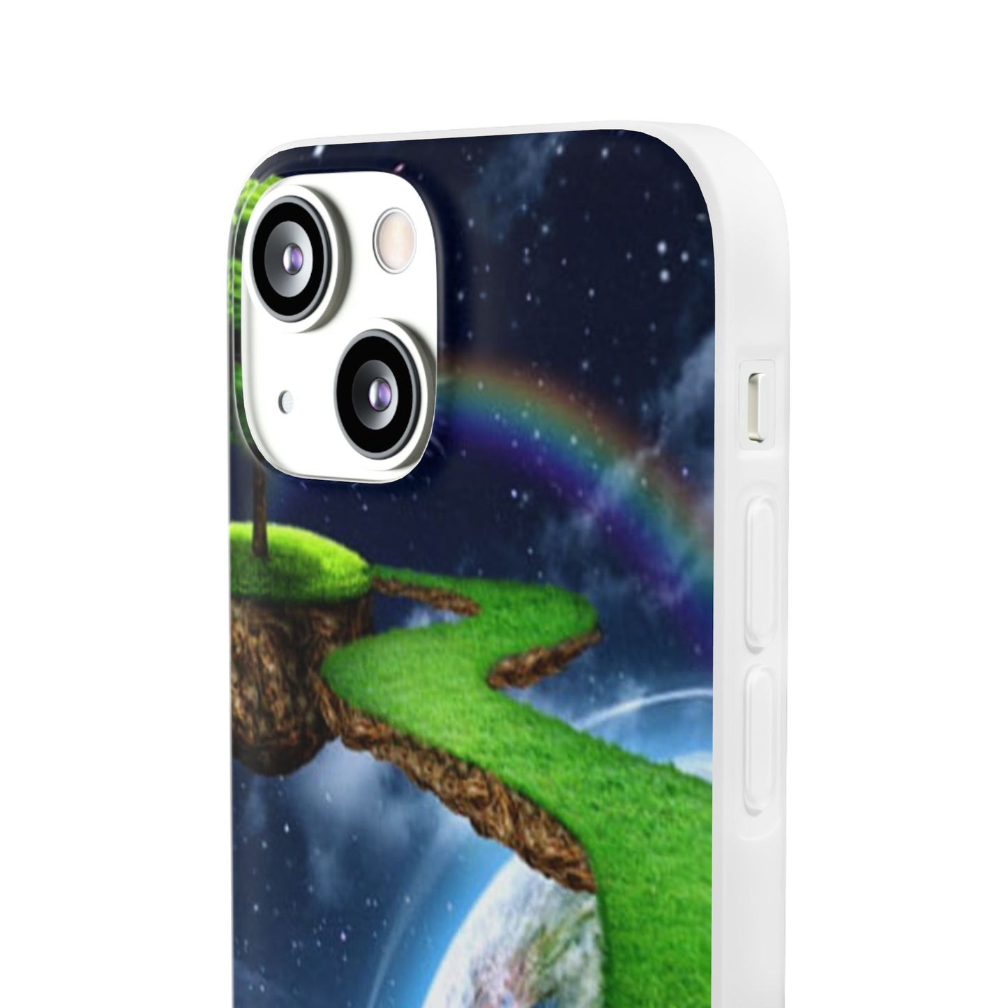 Dreamy Landscape Phone Case, Eco-Friendly Cell Phone Cover, Nature Inspired Gift, Aesthetic Mobile Case, Vibrant Rainbow Design