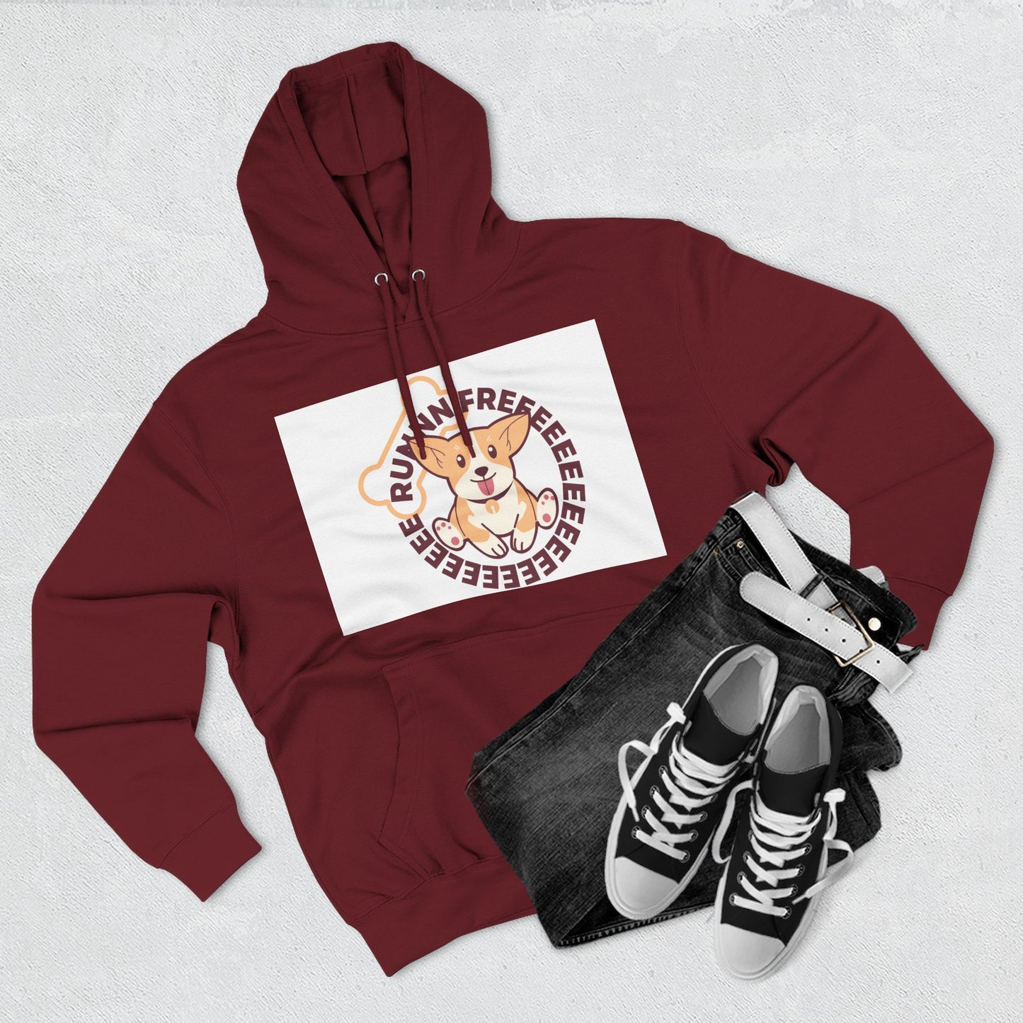 Cute Corgi Hoodie with Fun Text, Cozy Sweatshirt for Dog Lovers, Perfect Gift for Birthdays and Holidays, Fleece Sweatshirt