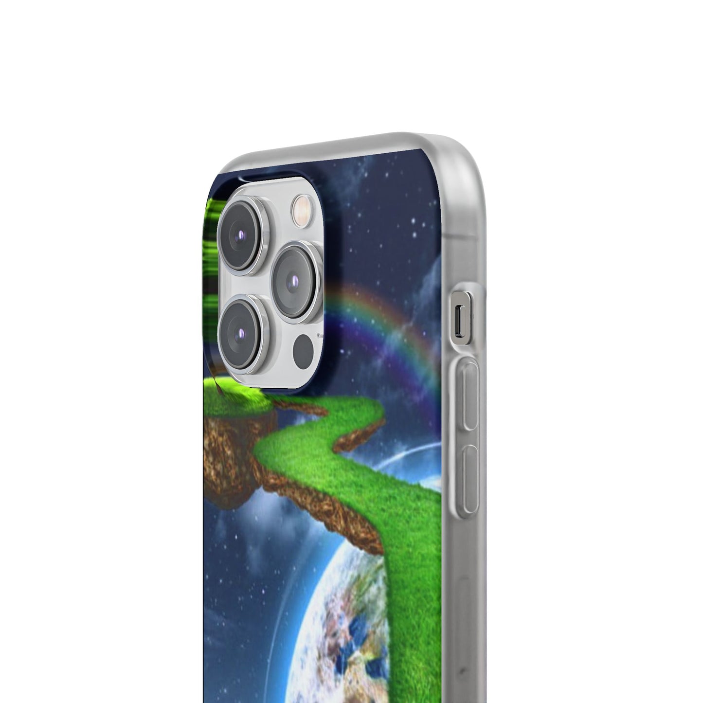 Dreamy Landscape Phone Case, Eco-Friendly Cell Phone Cover, Nature Inspired Gift, Aesthetic Mobile Case, Vibrant Rainbow Design