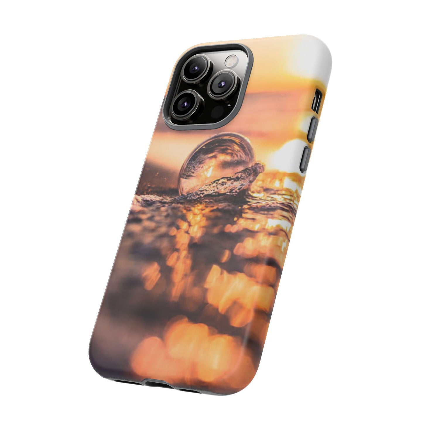 Sunset Bubble Phone Case, Tough Cases, Beach Lover Gift, Summer Vibes, Cell Phone Accessories, Unique Design, Nature Photography