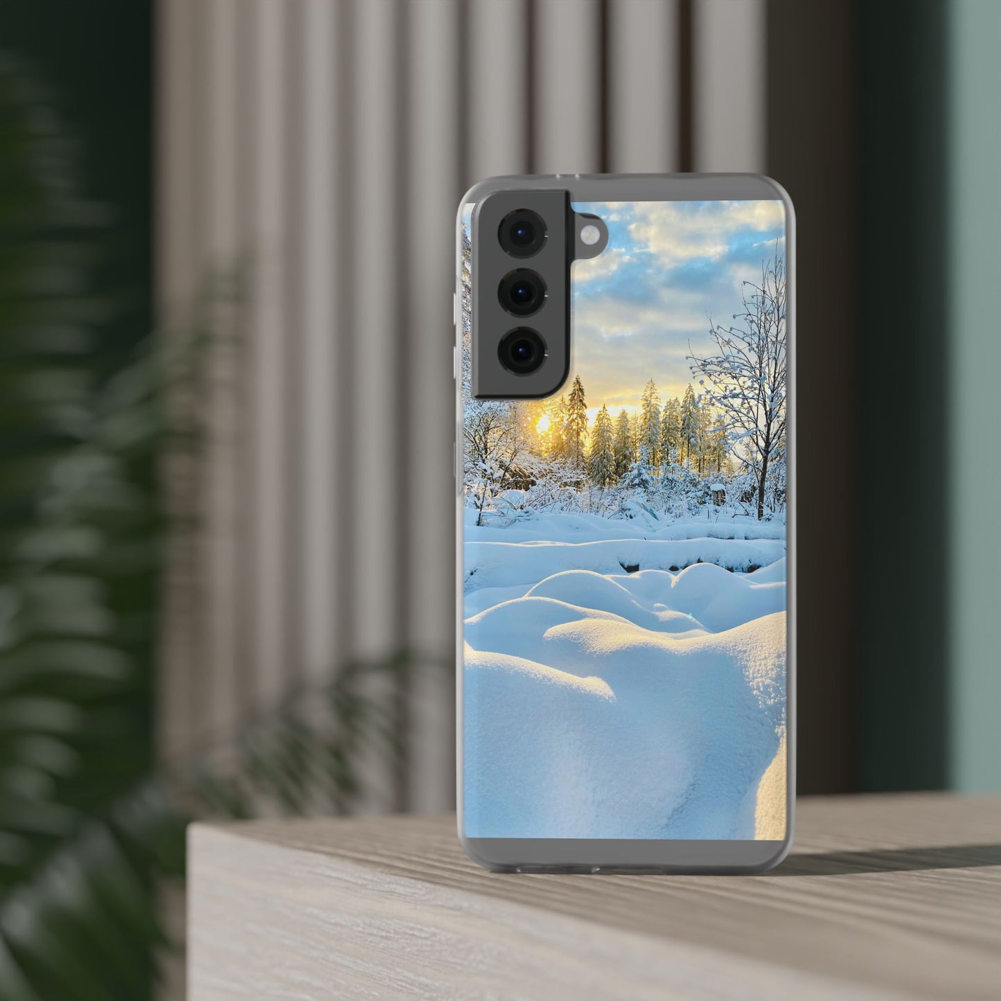 Winter Landscape Flexi Cases, Nature Phone Cover, Scenic Case, Holiday Gift, Seasonal Accessory, Outdoor Lover's Item