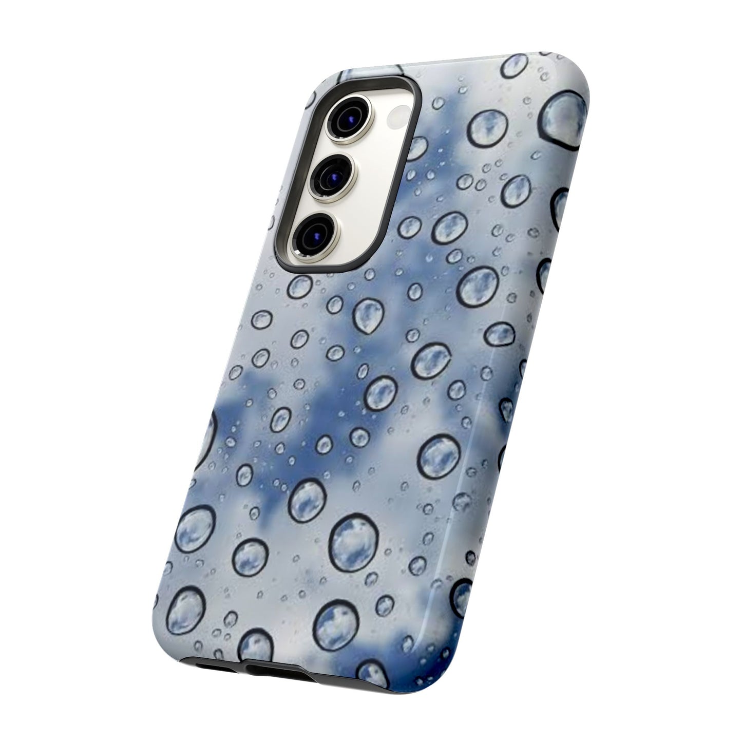 Blue Water Droplet Phone Case, Tough Cases for Protection, Stylish Cellphone Cover, Unique Gifts for Her, Durable and Trendy