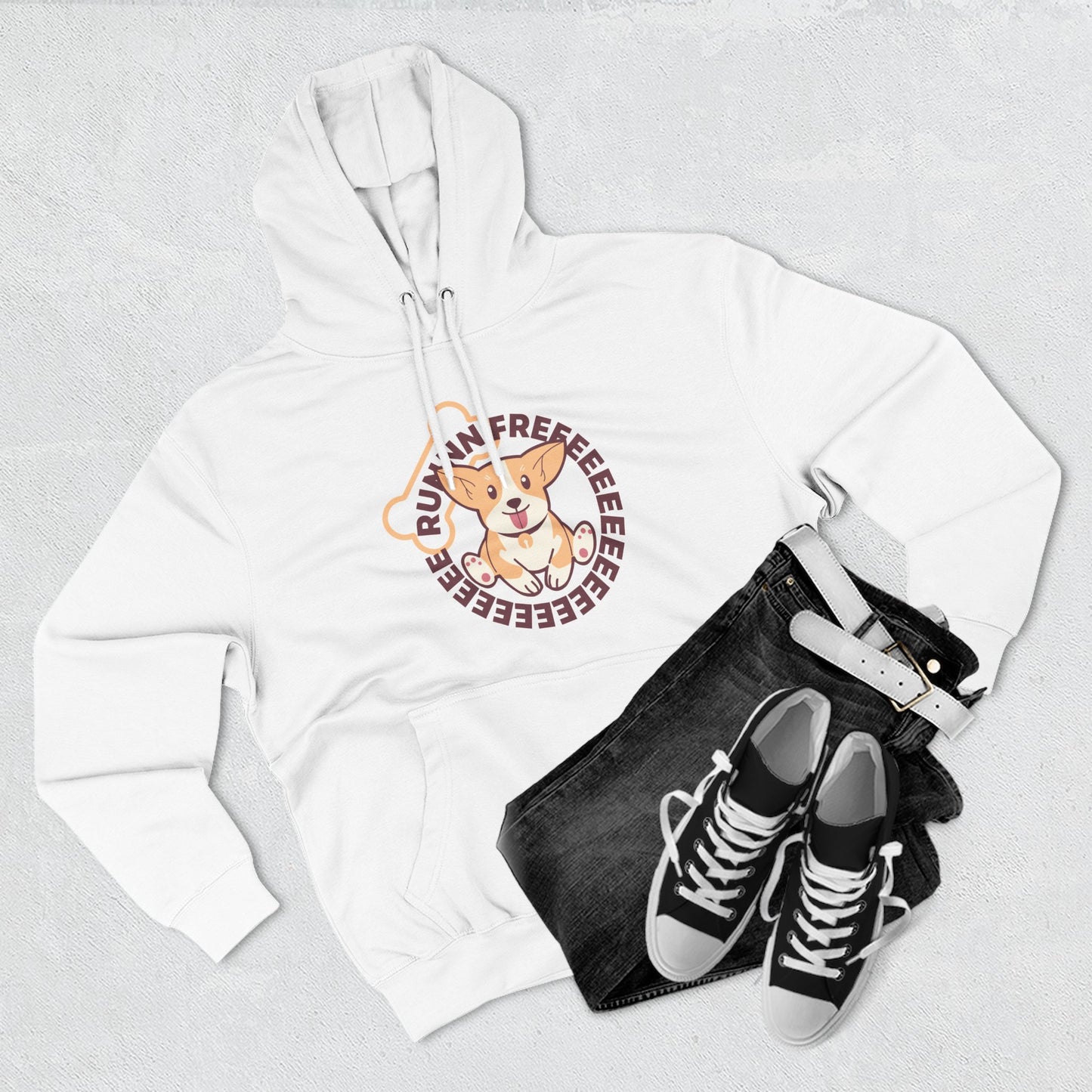 Cute Corgi Hoodie with Fun Text, Cozy Sweatshirt for Dog Lovers, Perfect Gift for Birthdays and Holidays, Fleece Sweatshirt