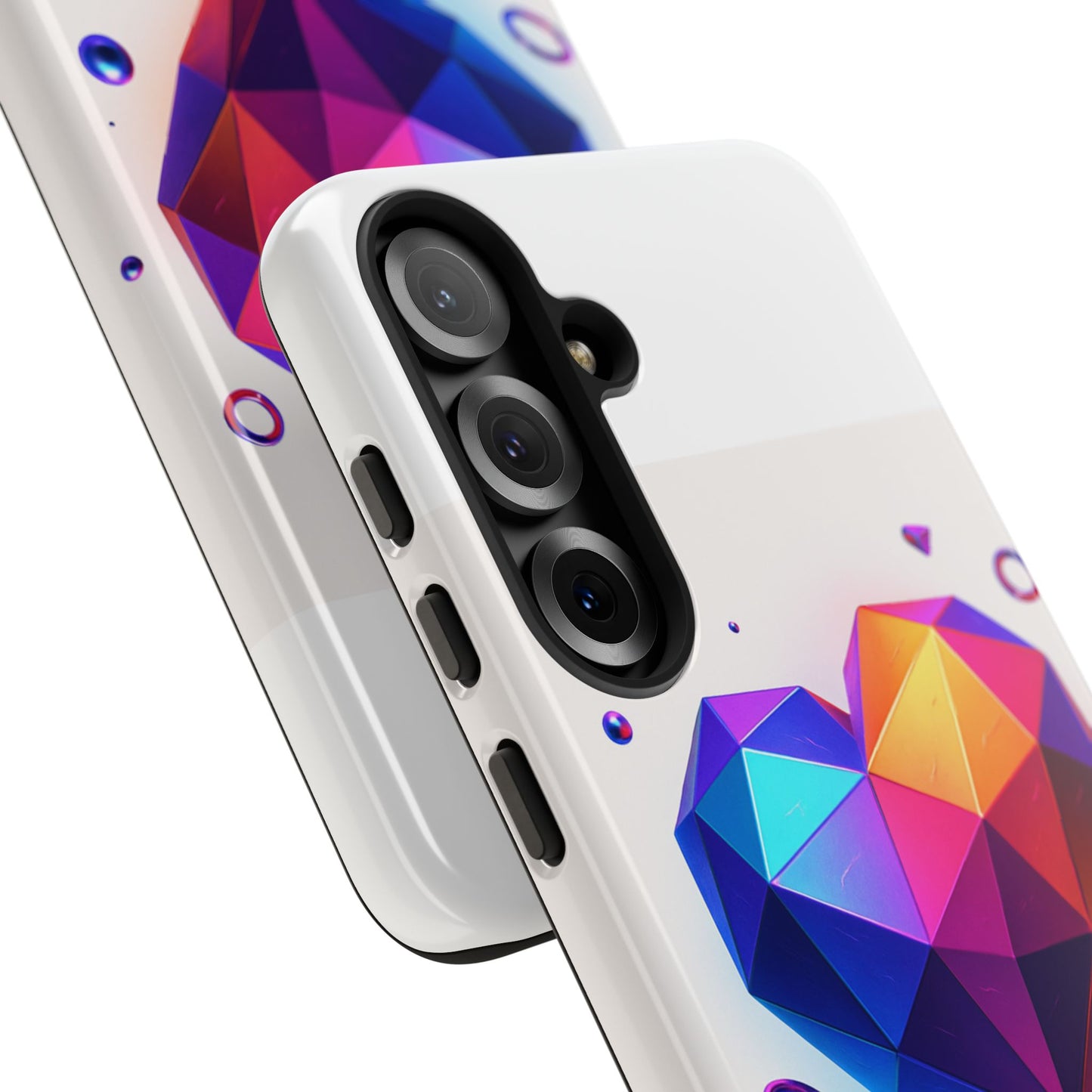 Vibrant Heart Phone Case, Tough Cases, Colorful Phone Cover, Unique Protector, Gift for Her, Cute Accessory
