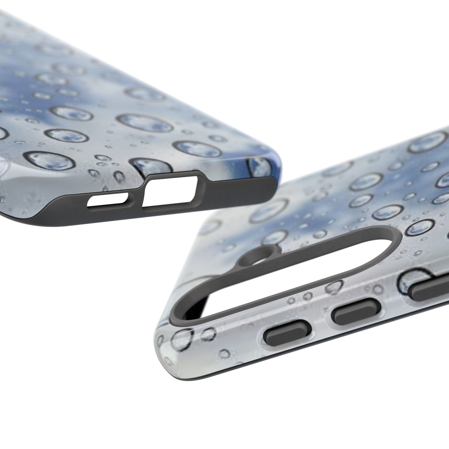 Blue Water Droplet Phone Case, Tough Cases for Protection, Stylish Cellphone Cover, Unique Gifts for Her, Durable and Trendy