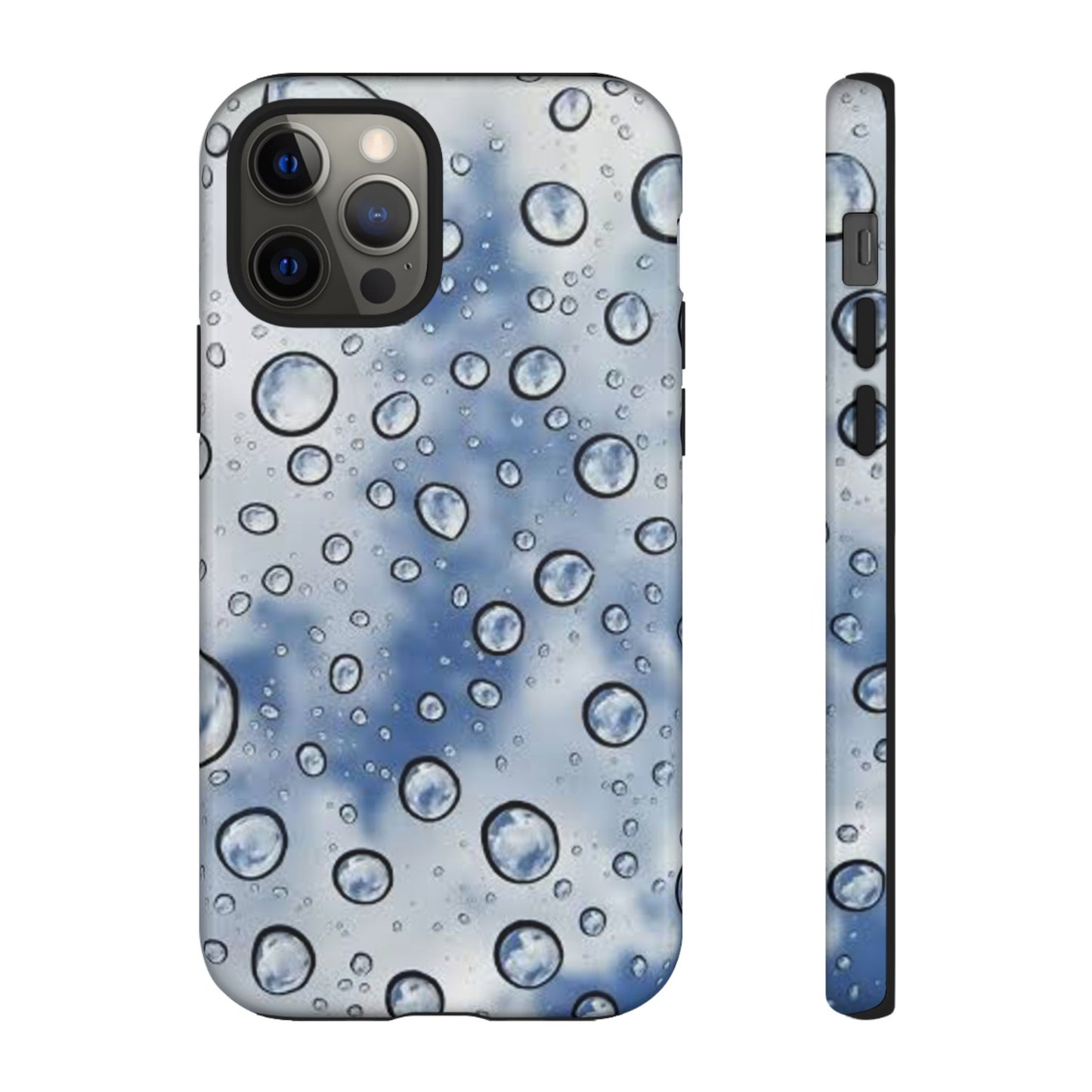 Blue Water Droplet Phone Case, Tough Cases for Protection, Stylish Cellphone Cover, Unique Gifts for Her, Durable and Trendy