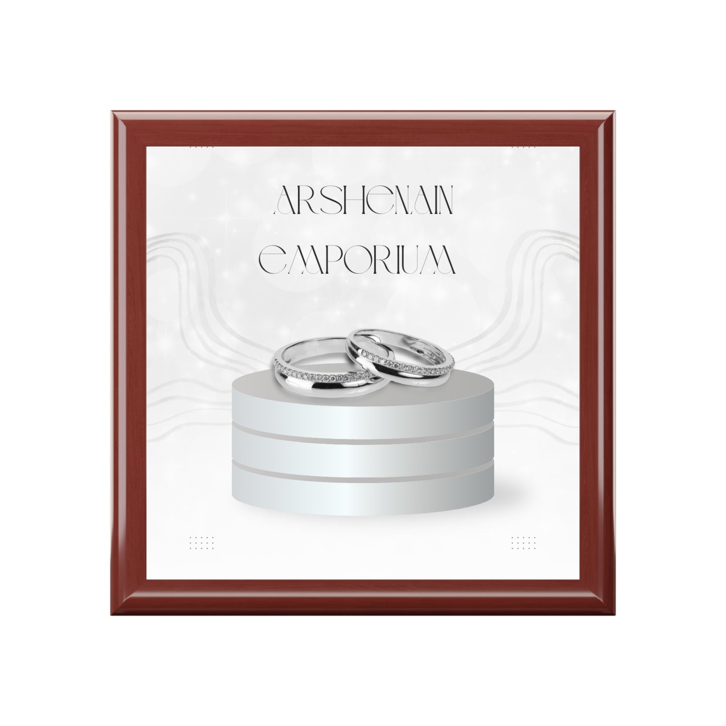 Elegant Jewelry Box for Keepsakes, Personalized Gift for Her, Wedding, Anniversary, Special Occasions, Ring Holder