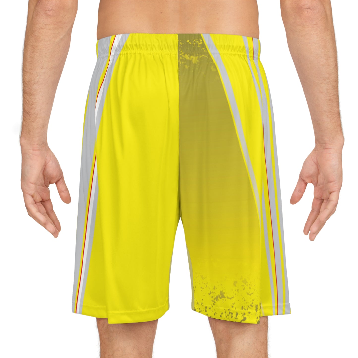 Bold Yellow Basketball Shorts - Summer Sportswear, Casual Athletic Wear, Gym Fitness Gear, Outdoor Activity Shorts, Gift for Athletes