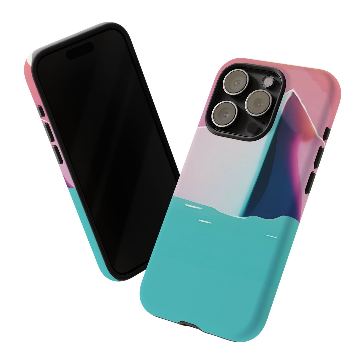 Trendy Phone Case - Abstract Iceberg Design, Phone Cover, Gift for Her, Unique Tech Accessory, Cool Aesthetic