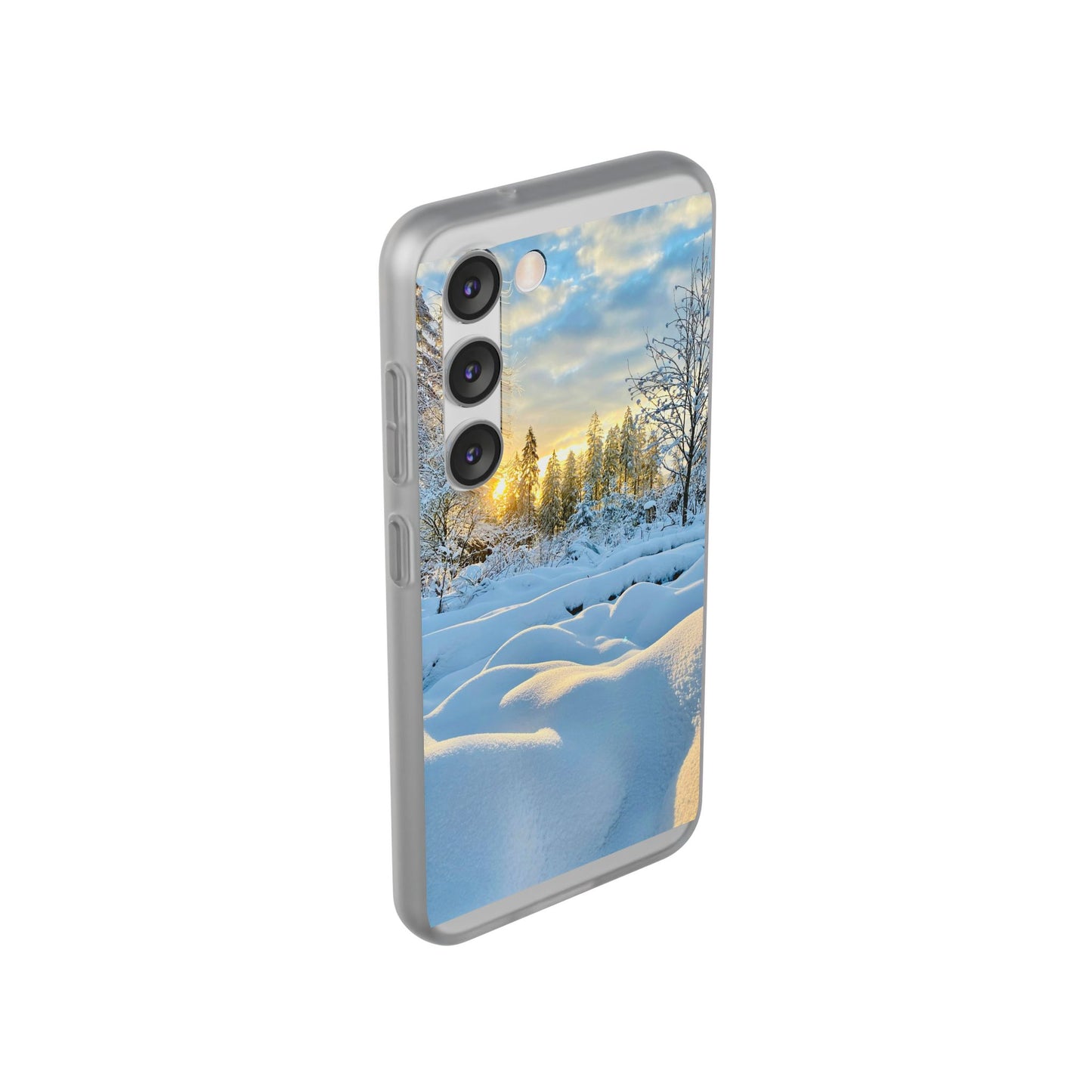 Winter Landscape Flexi Cases, Nature Phone Cover, Scenic Case, Holiday Gift, Seasonal Accessory, Outdoor Lover's Item