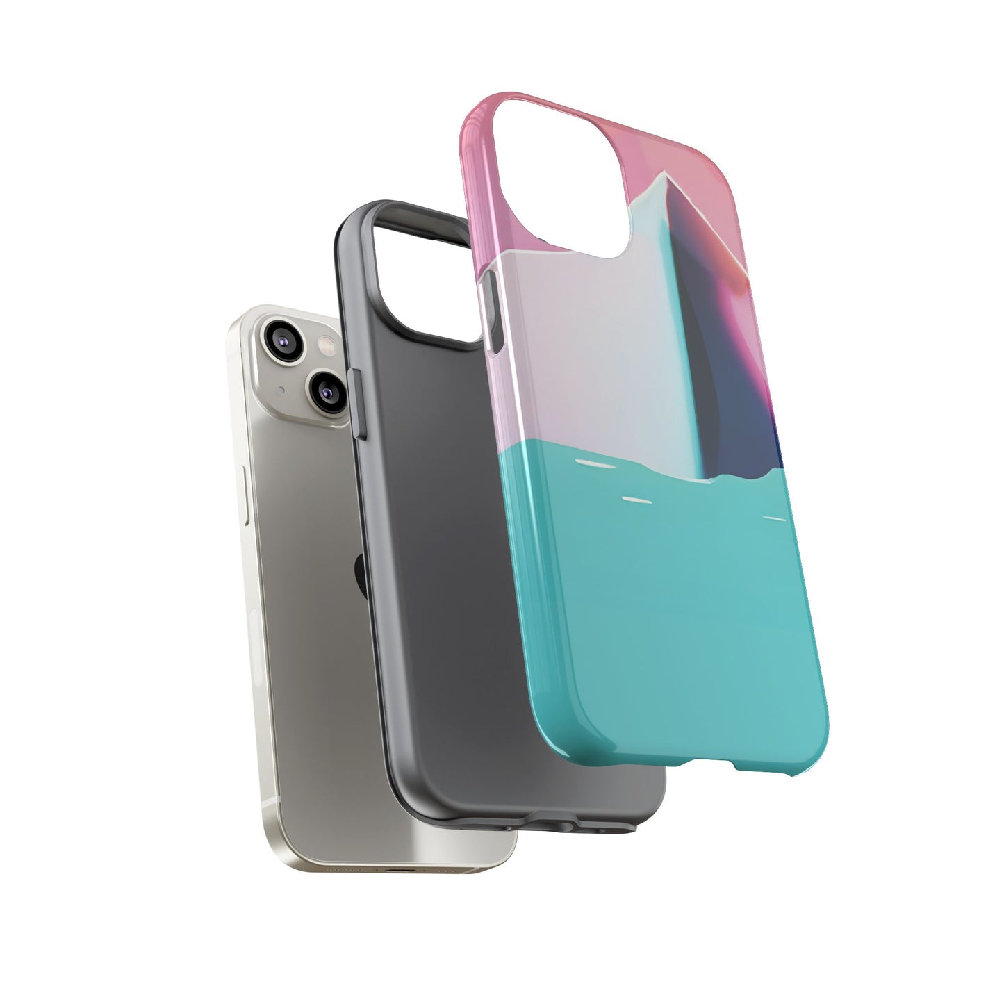 Trendy Phone Case - Abstract Iceberg Design, Phone Cover, Gift for Her, Unique Tech Accessory, Cool Aesthetic