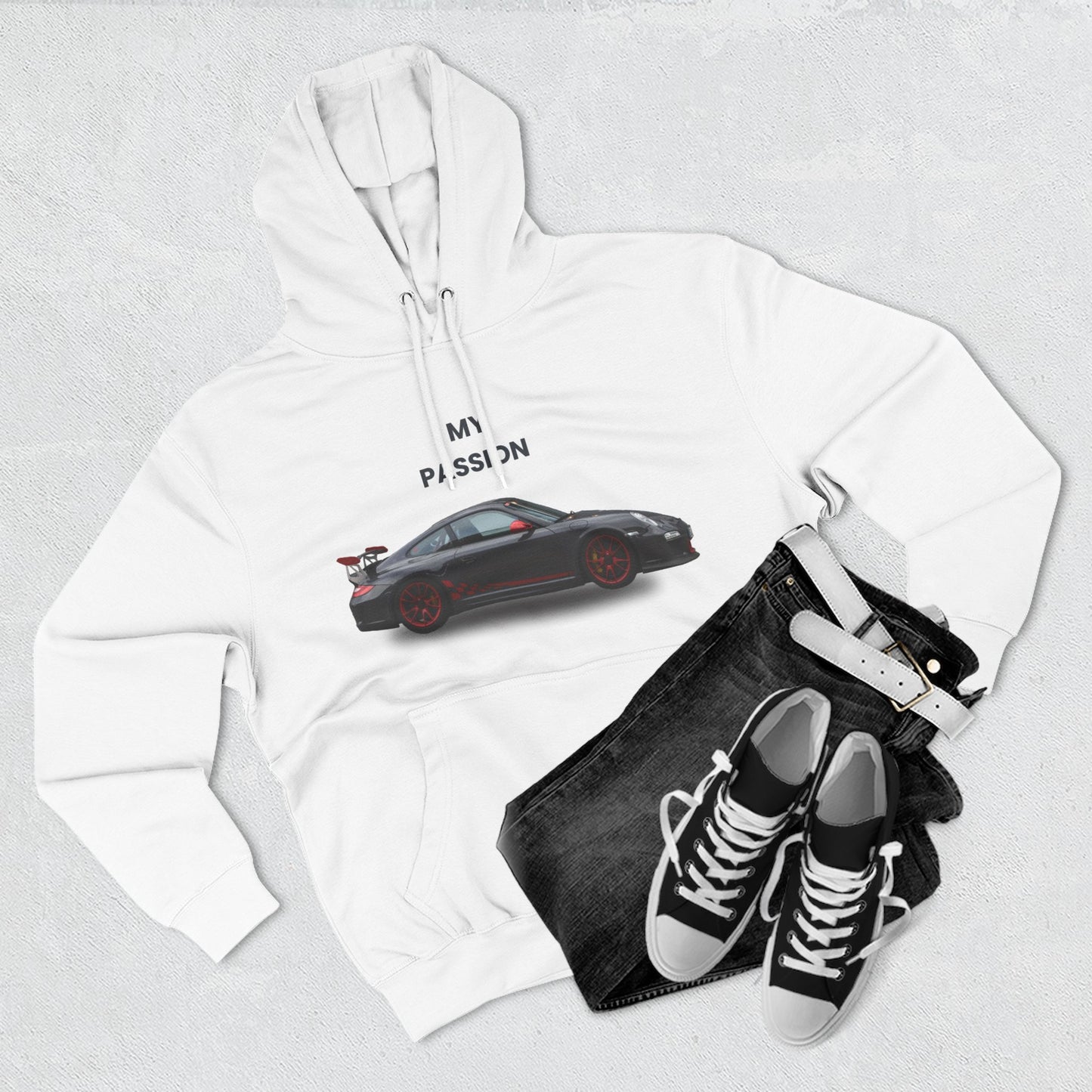 Cool Car Enthusiast Hoodie, Graphic Fleece Sweatshirt, Auto Lover Gift, Motorsport Apparel, Car-Themed Hoodie