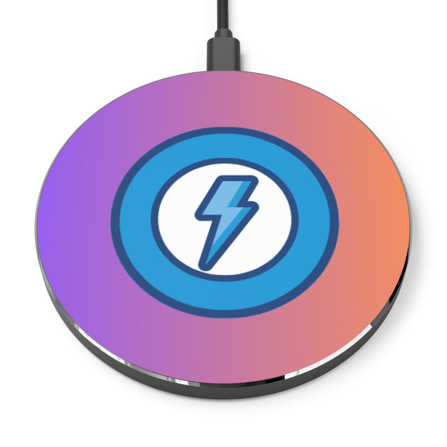 Vibrant Wireless Charger, Fast Charging Pad, Tech Gift, Phone Accessories, Home Office Decor