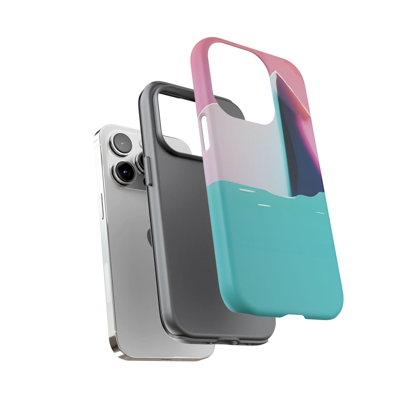 Trendy Phone Case - Abstract Iceberg Design, Phone Cover, Gift for Her, Unique Tech Accessory, Cool Aesthetic