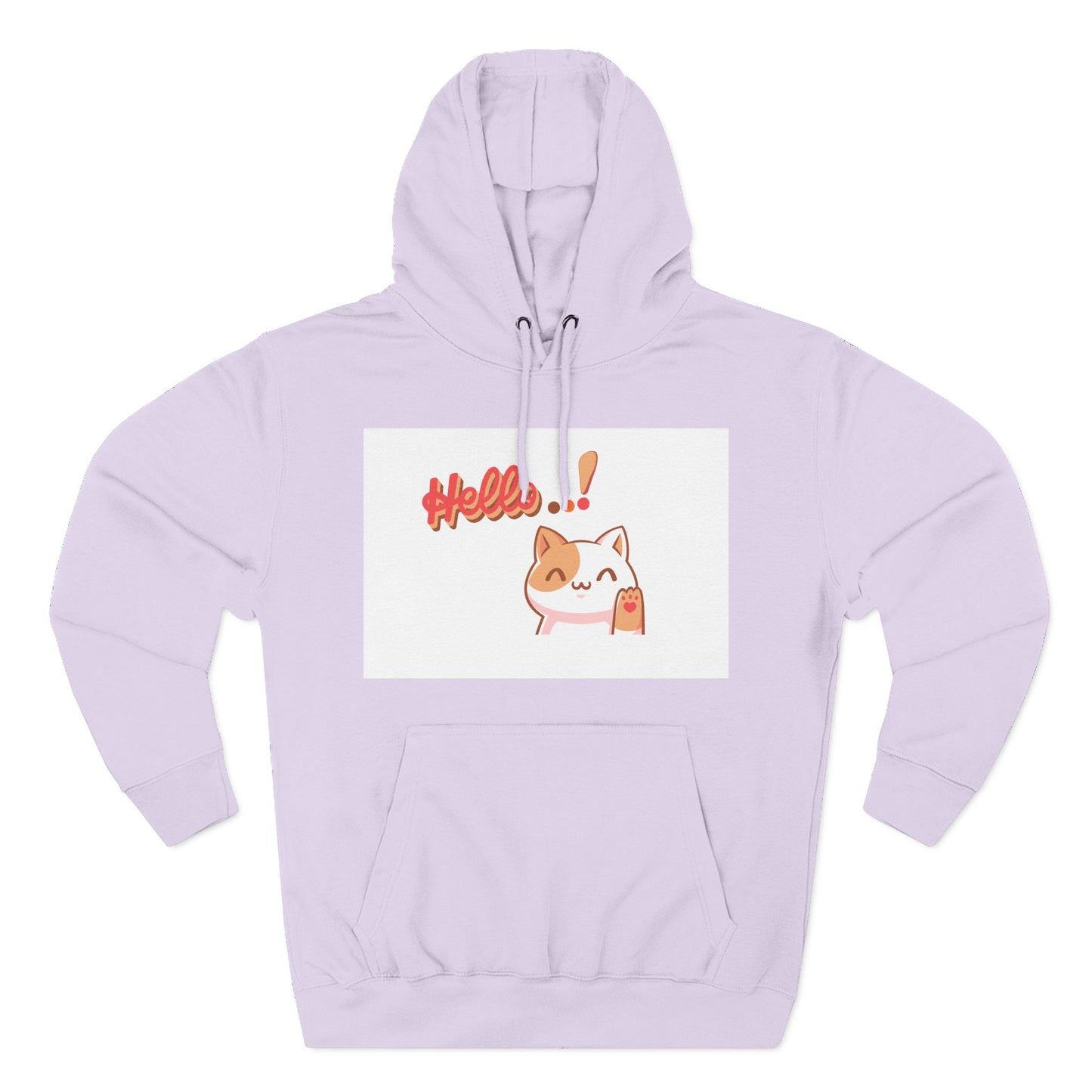 Cute Cat Hoodie with Motivational Design - Perfect Gift for Cat Lovers, Cozy Fleece Hoodie for Any Occasion, Stylish Streetwear