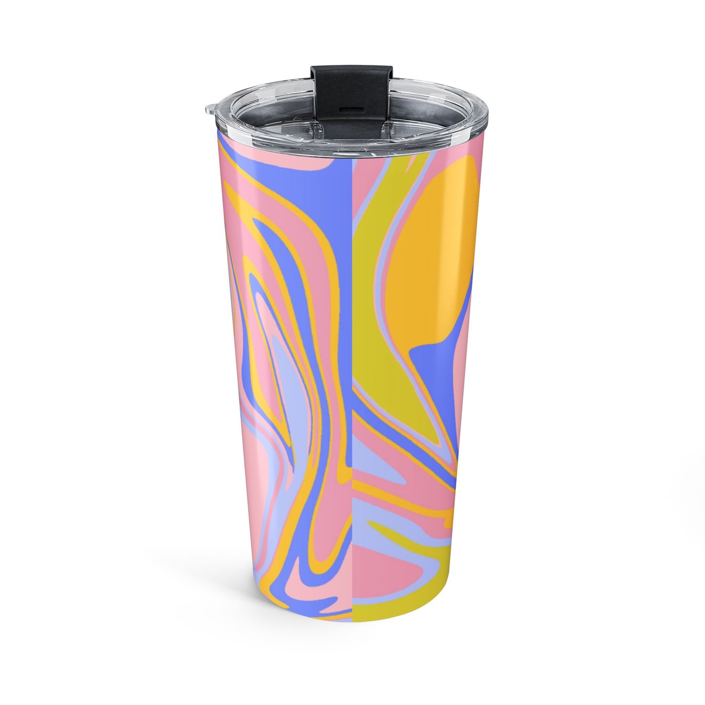 Marble Print Tumbler - 20oz, Insulated Travel Mug, Colorful Drinkware, Gift for Her, Coffee Cup, Bright Patterned Tumbler