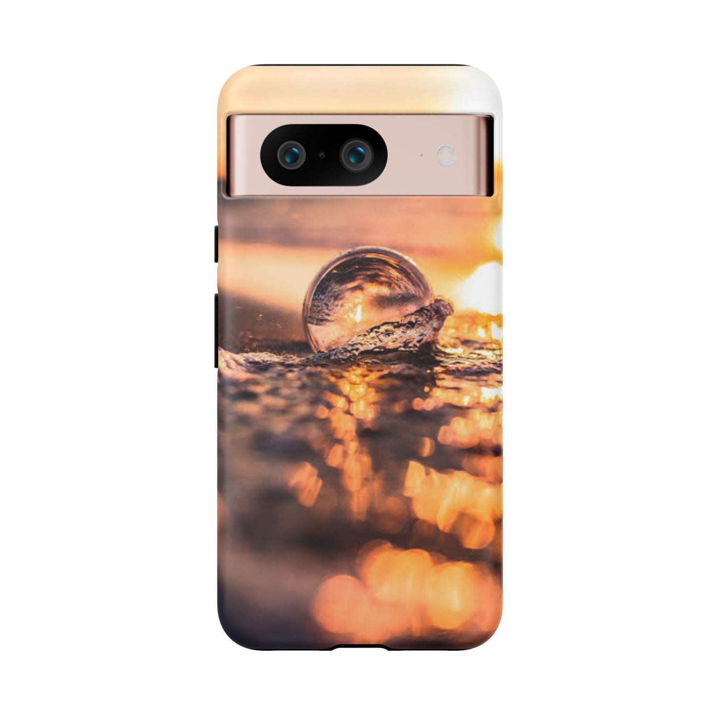Sunset Bubble Phone Case, Tough Cases, Beach Lover Gift, Summer Vibes, Cell Phone Accessories, Unique Design, Nature Photography
