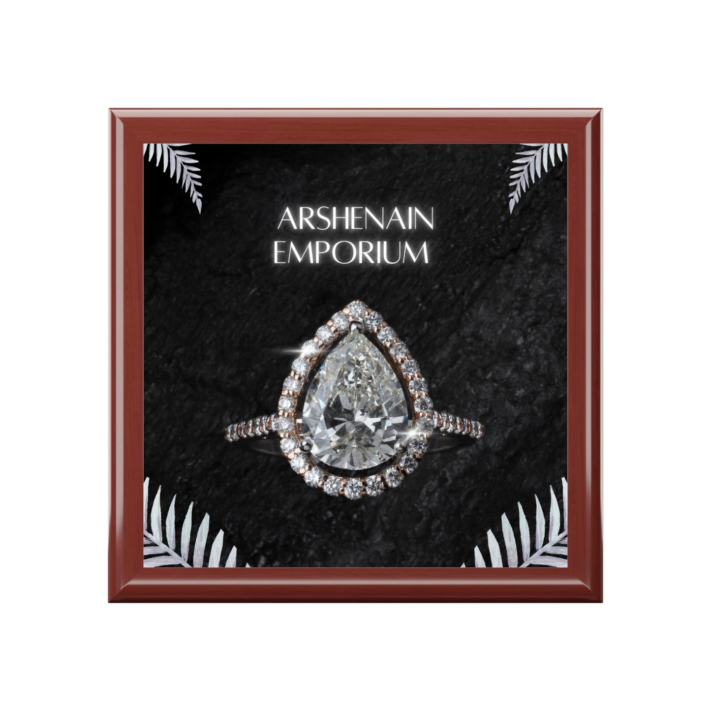 Elegant Jewelry Box with Sparkling Design - Perfect for Gifts, Ring Storage, Home Décor, Wedding Keepsakes, Anniversary Present