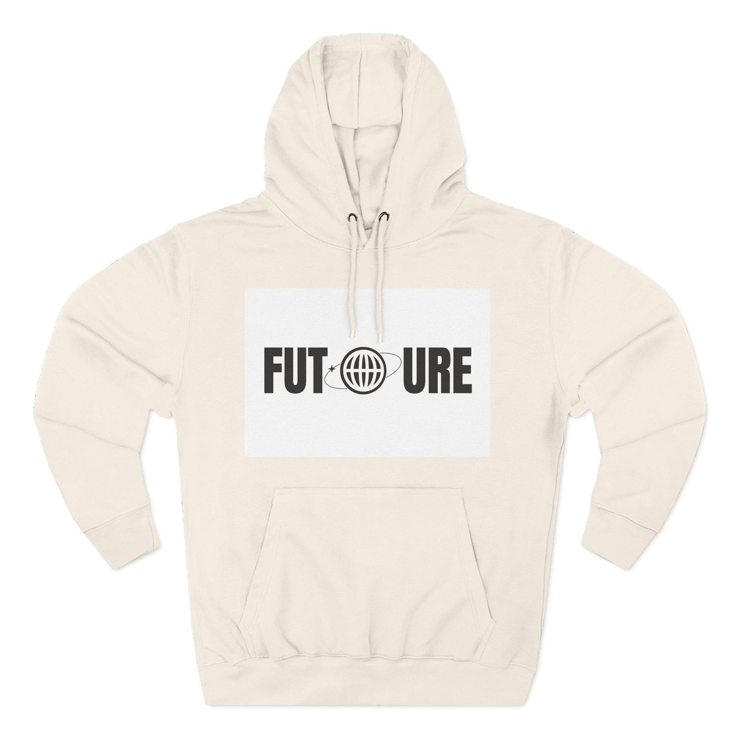 Futuristic Three-Panel Fleece Hoodie, Cozy Fashion, Streetwear Style, Gift for Trendsetters, Everyday Comfort
