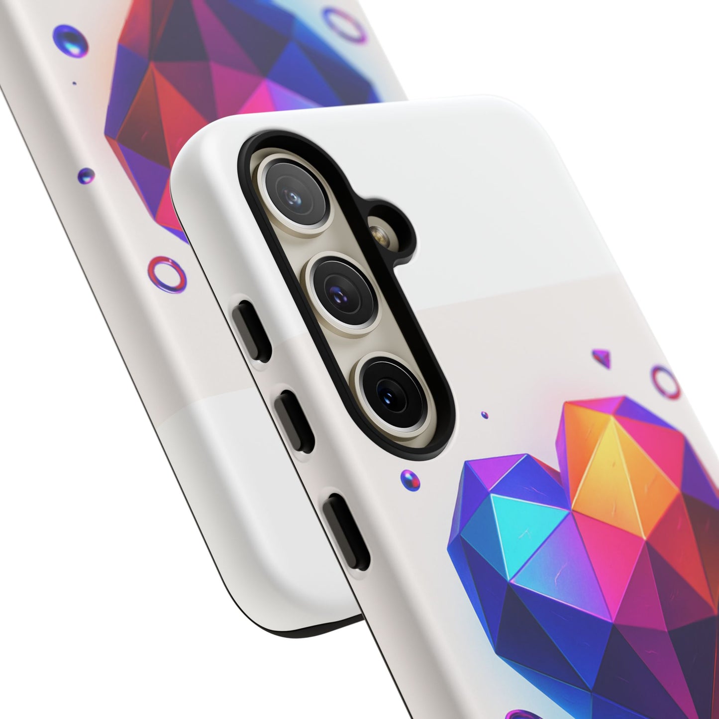 Vibrant Heart Phone Case, Tough Cases, Colorful Phone Cover, Unique Protector, Gift for Her, Cute Accessory