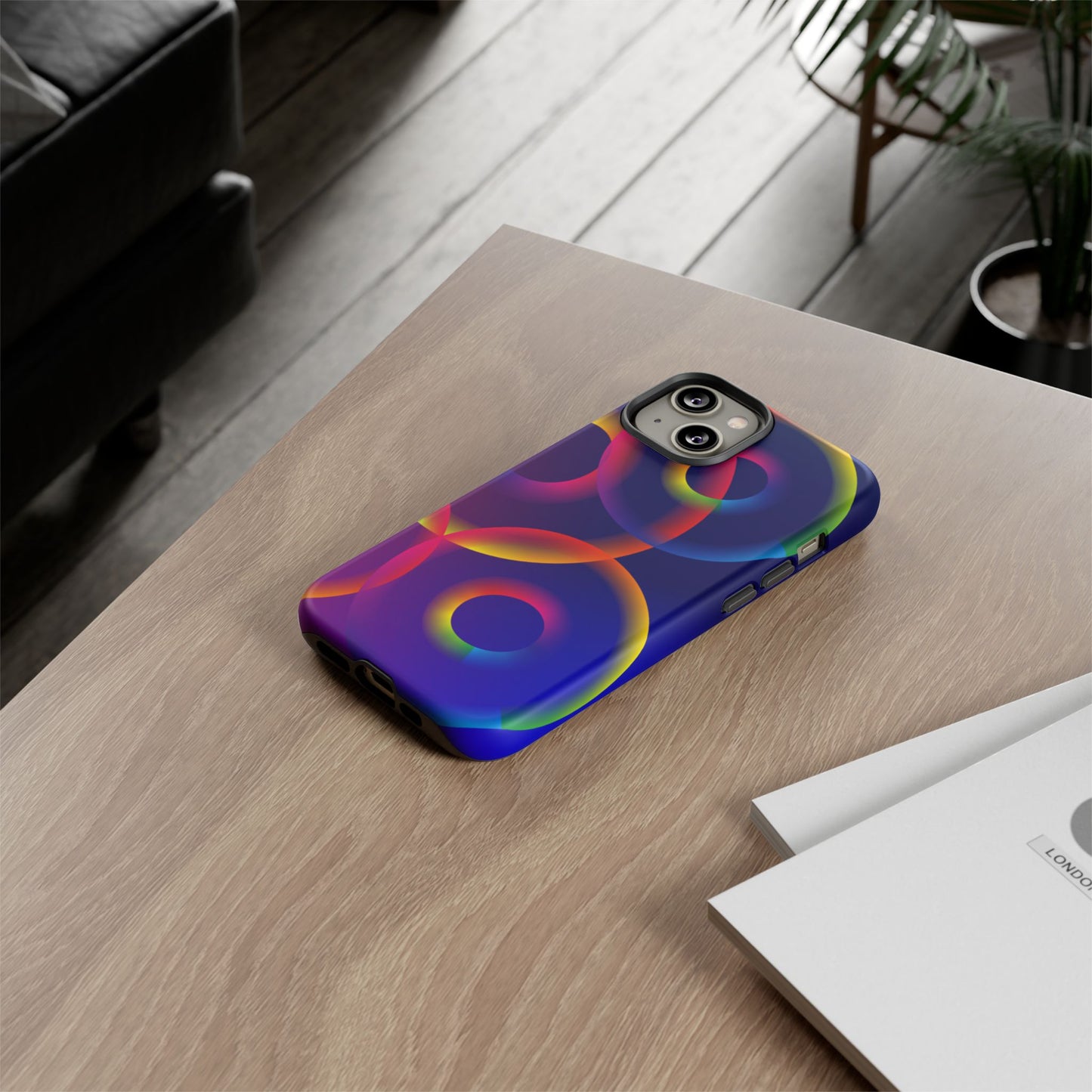 Colorful Phone Case with Abstract Designs, Tough Cases for Your Phone, Unique Phone Accessories, Gift for Tech Lovers, Vibrant Cell [...]