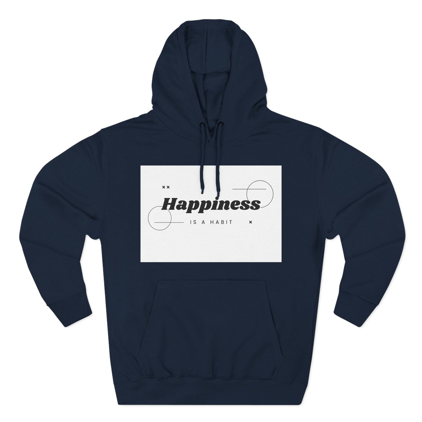 Happiness Is A Habit Hoodie, Cozy Sweatshirt, Motivational Apparel, Ideal Gift for Her, Everyday Comfort Wear
