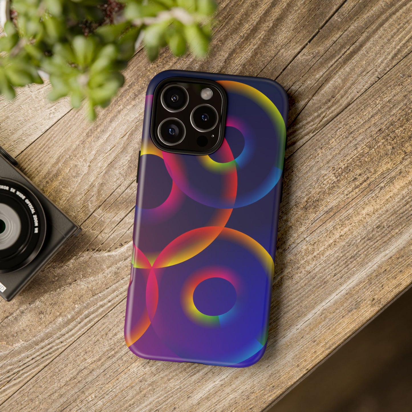 Colorful Phone Case with Abstract Designs, Tough Cases for Your Phone, Unique Phone Accessories, Gift for Tech Lovers, Vibrant Cell [...]