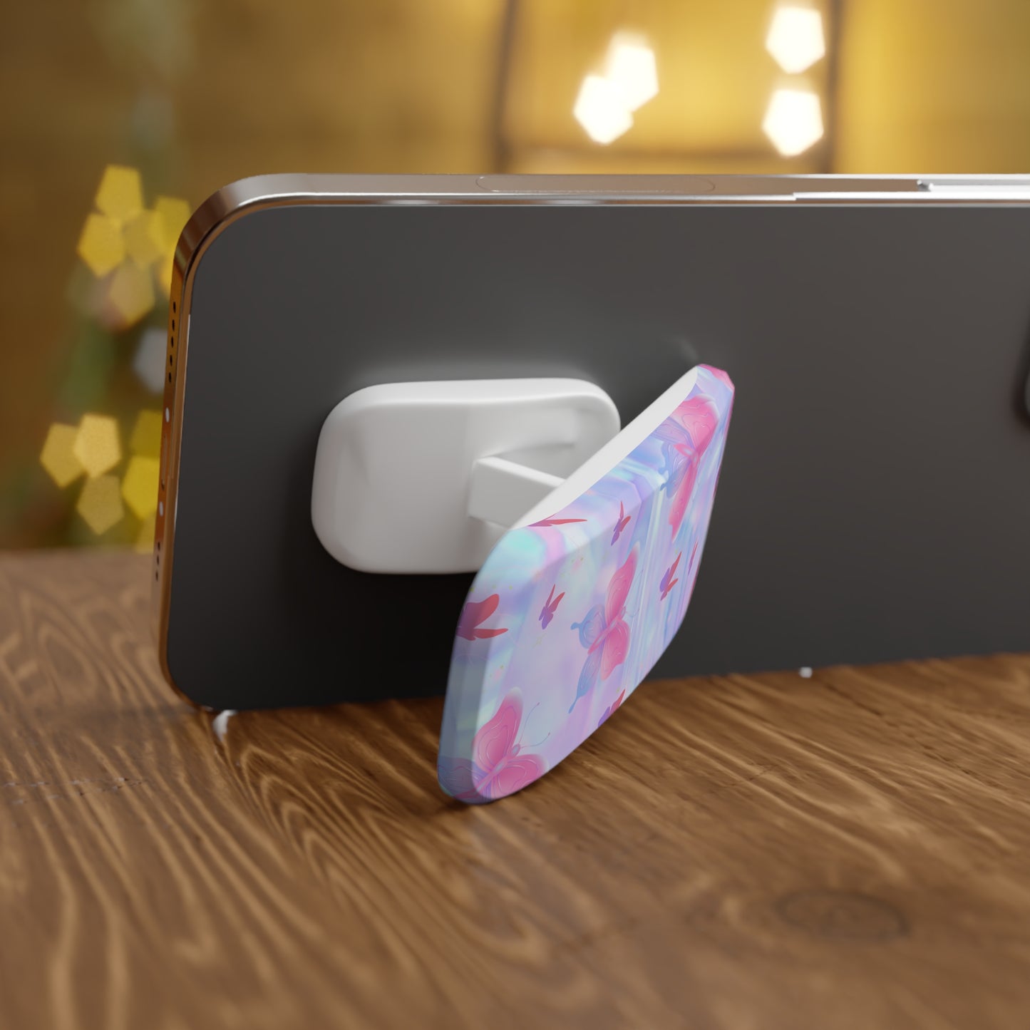 Butterfly Phone Grip Stand, Aesthetic Phone Accessory for Teens, Spring Gift, Cute Phone Holder, Floral Grip