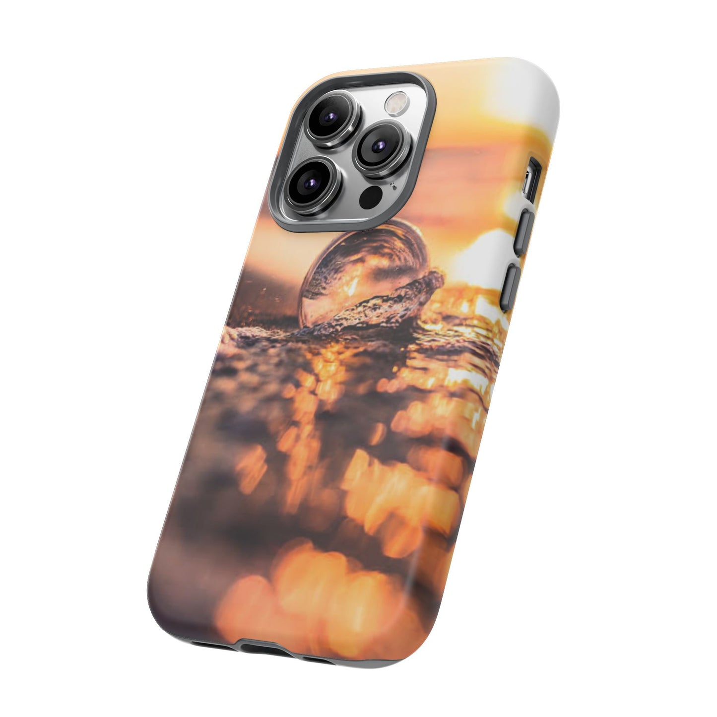 Sunset Bubble Phone Case, Tough Cases, Beach Lover Gift, Summer Vibes, Cell Phone Accessories, Unique Design, Nature Photography