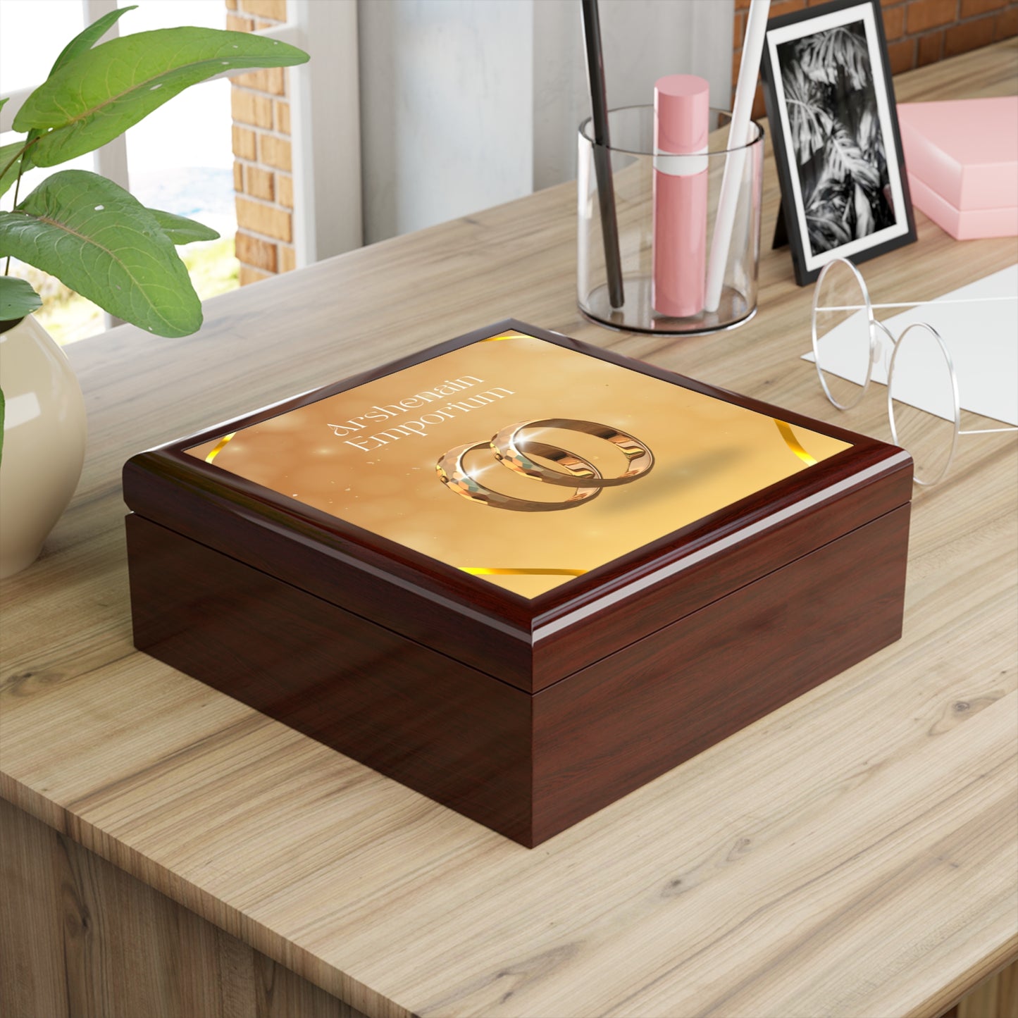 Elegant Jewelry Box for Rings, Wedding Gift, Keepsake Storage, Personalized Jewelry Organizer, Bridal Shower Decoration
