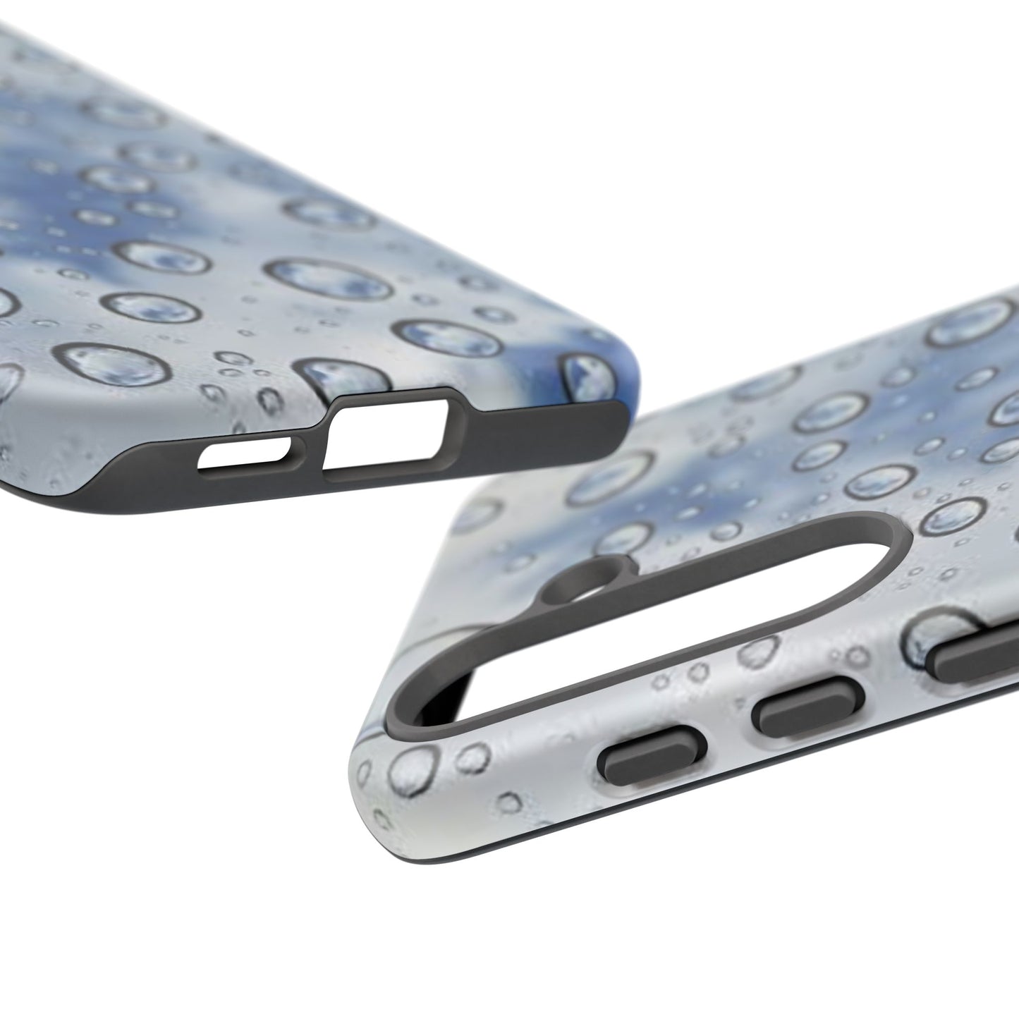 Blue Water Droplet Phone Case, Tough Cases for Protection, Stylish Cellphone Cover, Unique Gifts for Her, Durable and Trendy