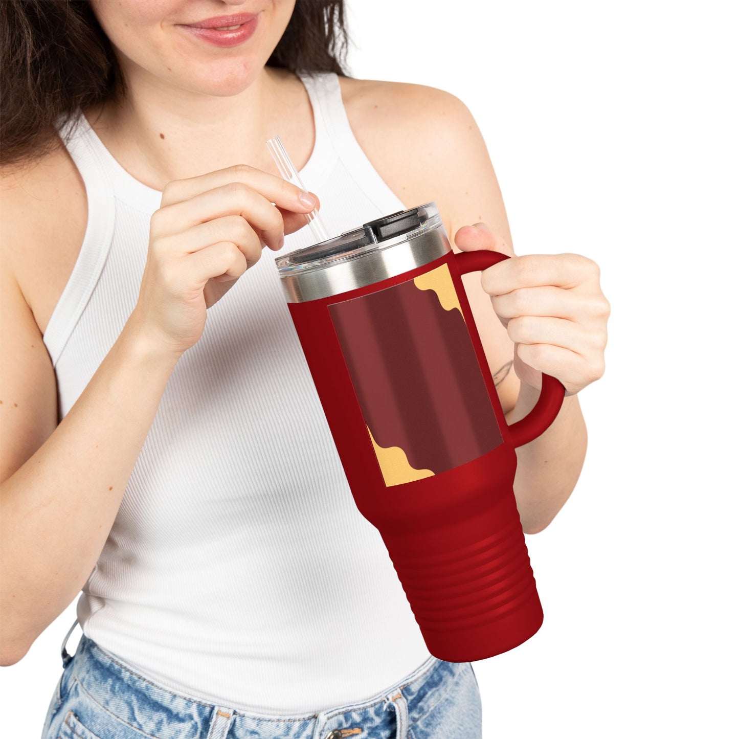 Chic Insulated Travel Mug for Coffee Lovers, Reusable Coffee Cup, Perfect for Travel, Work or Home, Eco-friendly Drinkware