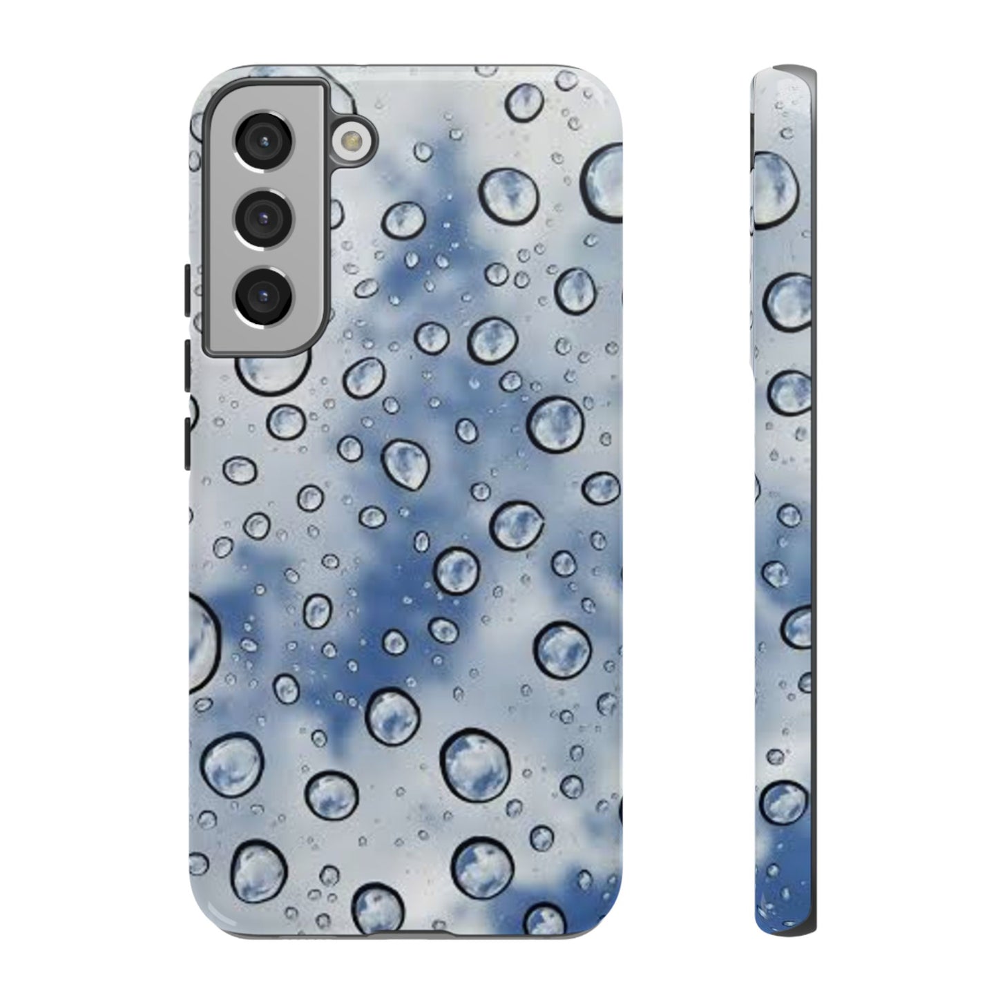Blue Water Droplet Phone Case, Tough Cases for Protection, Stylish Cellphone Cover, Unique Gifts for Her, Durable and Trendy