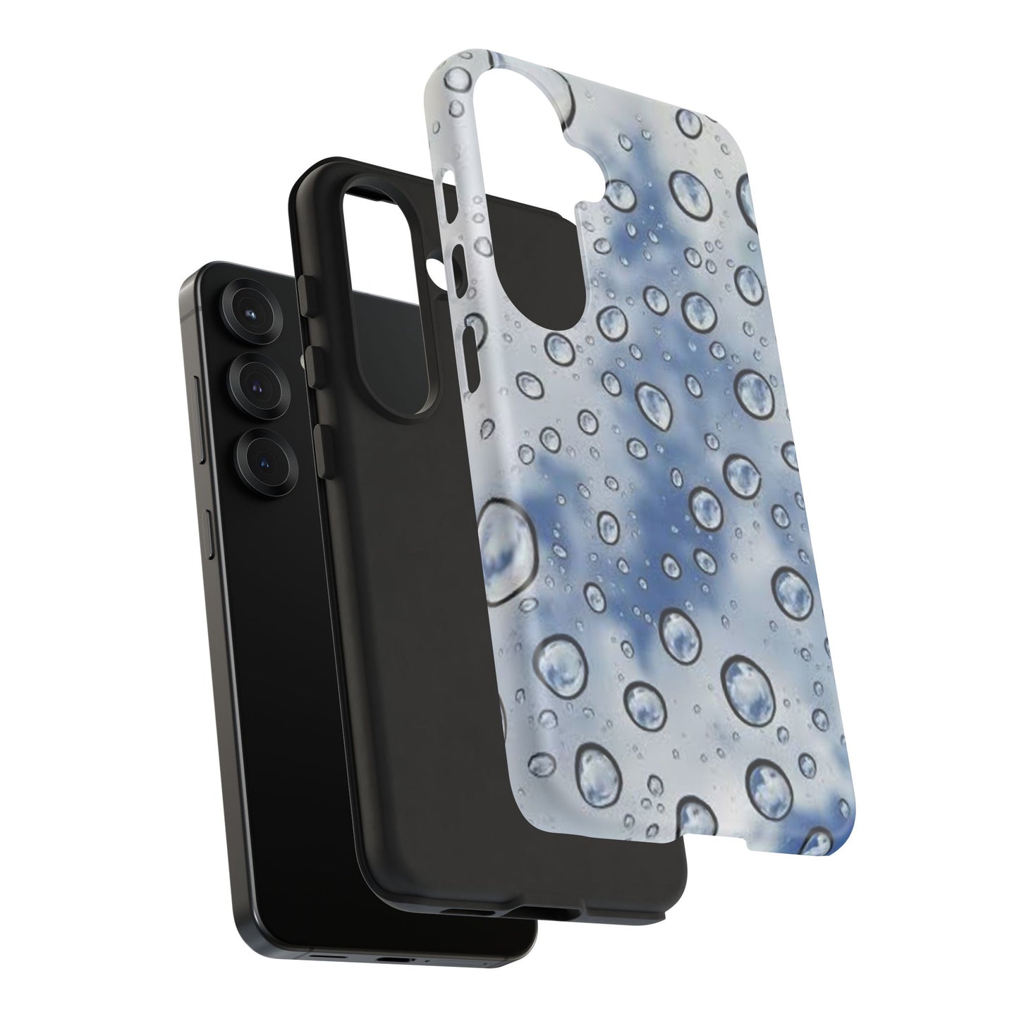Blue Water Droplet Phone Case, Tough Cases for Protection, Stylish Cellphone Cover, Unique Gifts for Her, Durable and Trendy