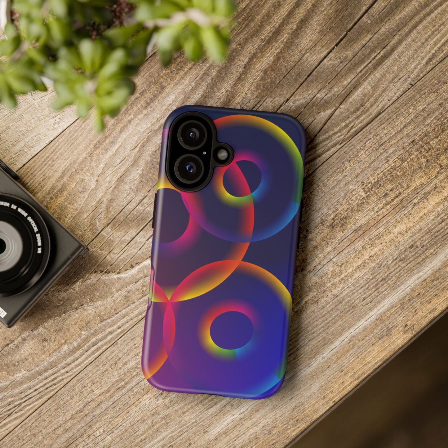 Colorful Phone Case with Abstract Designs, Tough Cases for Your Phone, Unique Phone Accessories, Gift for Tech Lovers, Vibrant Cell [...]