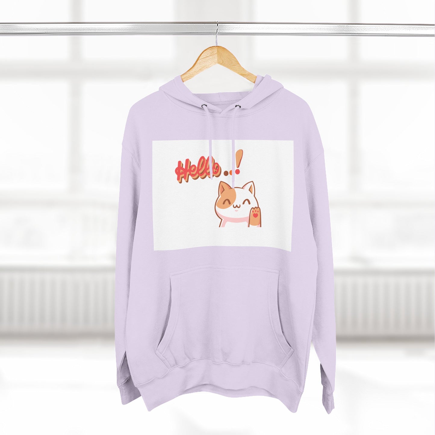 Cute Cat Hoodie with Motivational Design - Perfect Gift for Cat Lovers, Cozy Fleece Hoodie for Any Occasion, Stylish Streetwear
