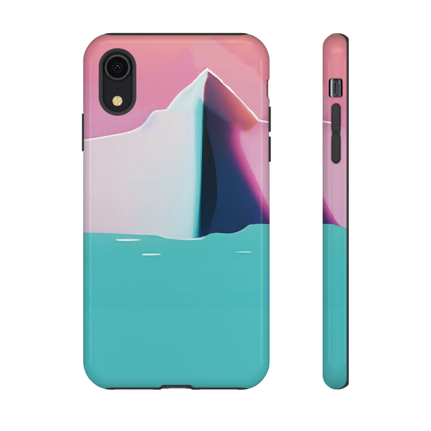 Trendy Phone Case - Abstract Iceberg Design, Phone Cover, Gift for Her, Unique Tech Accessory, Cool Aesthetic