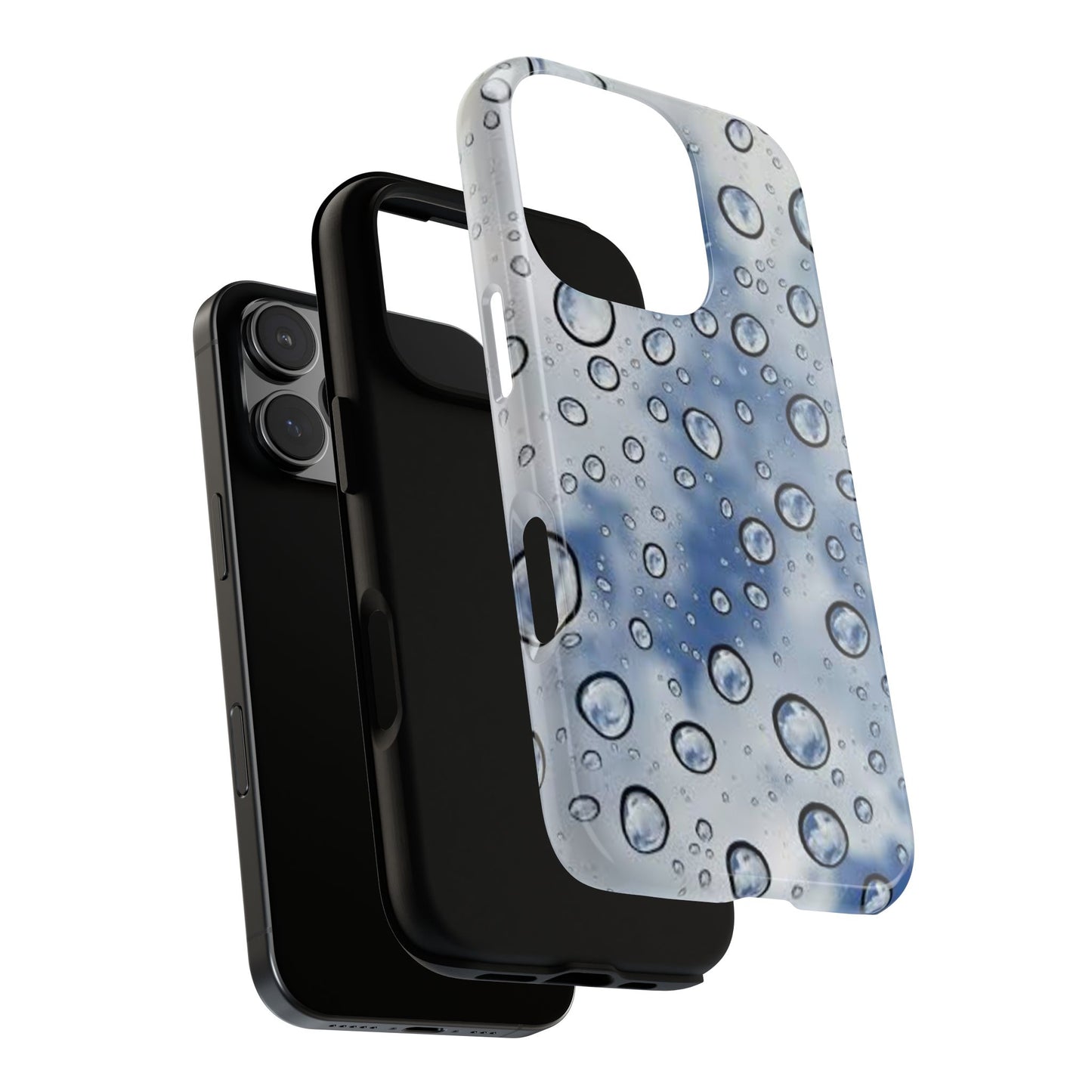 Blue Water Droplet Phone Case, Tough Cases for Protection, Stylish Cellphone Cover, Unique Gifts for Her, Durable and Trendy