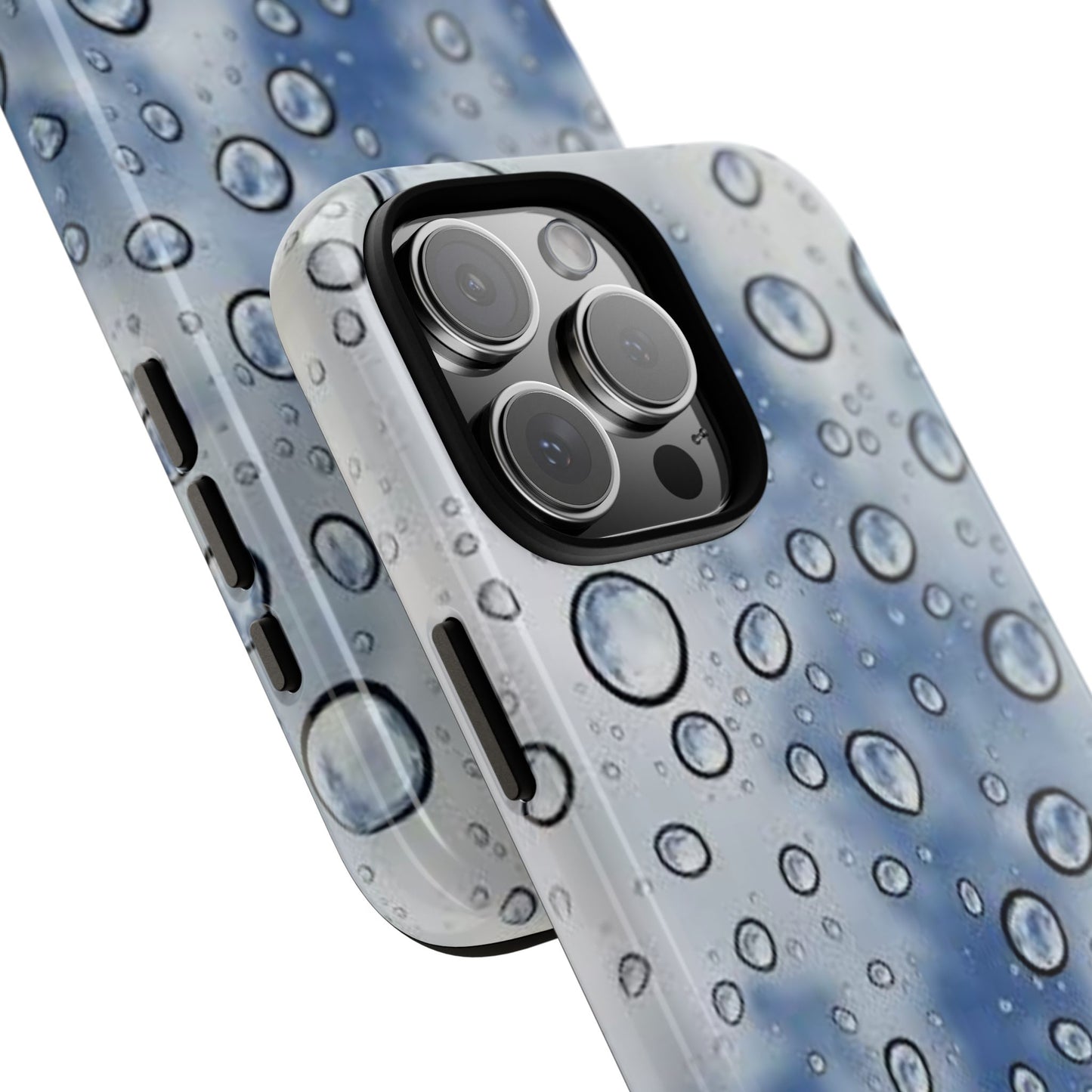 Blue Water Droplet Phone Case, Tough Cases for Protection, Stylish Cellphone Cover, Unique Gifts for Her, Durable and Trendy