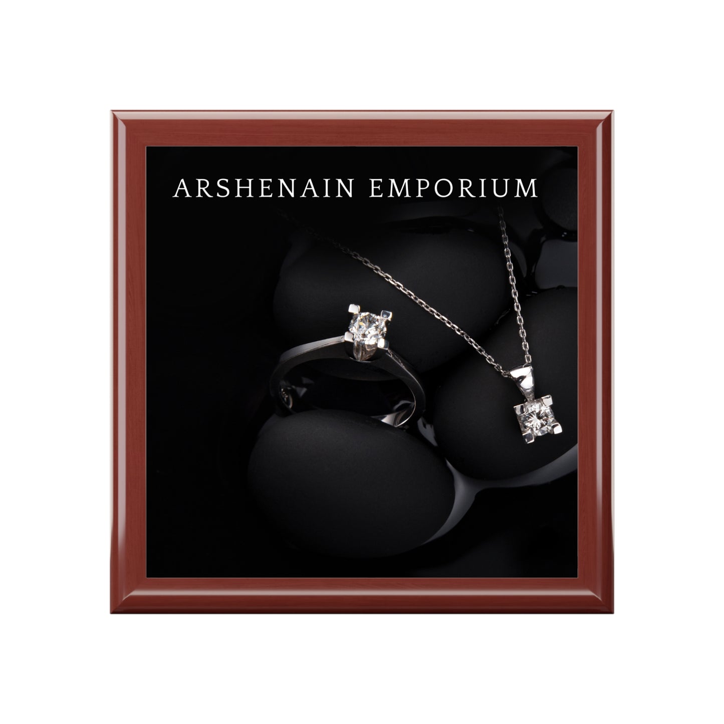 Elegant Black Jewelry Box for Rings, Necklaces, Keepsakes, Gift for Her, Bridal Jewelry Storage, Unique Home Decor
