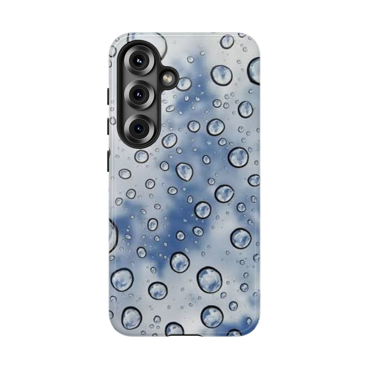 Blue Water Droplet Phone Case, Tough Cases for Protection, Stylish Cellphone Cover, Unique Gifts for Her, Durable and Trendy