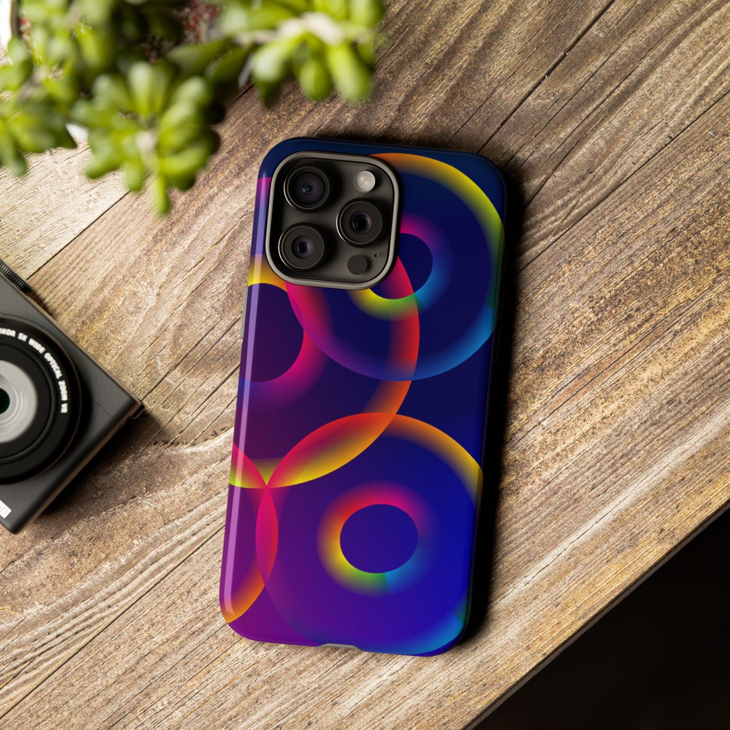 Colorful Phone Case with Abstract Designs, Tough Cases for Your Phone, Unique Phone Accessories, Gift for Tech Lovers, Vibrant Cell [...]
