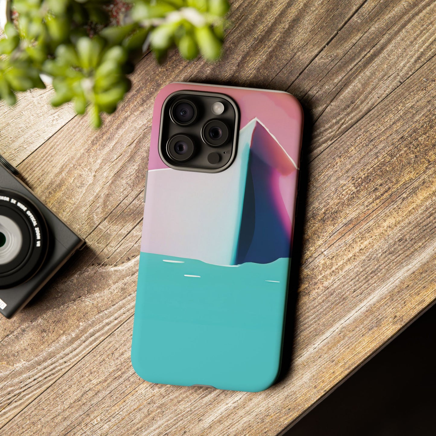 Trendy Phone Case - Abstract Iceberg Design, Phone Cover, Gift for Her, Unique Tech Accessory, Cool Aesthetic
