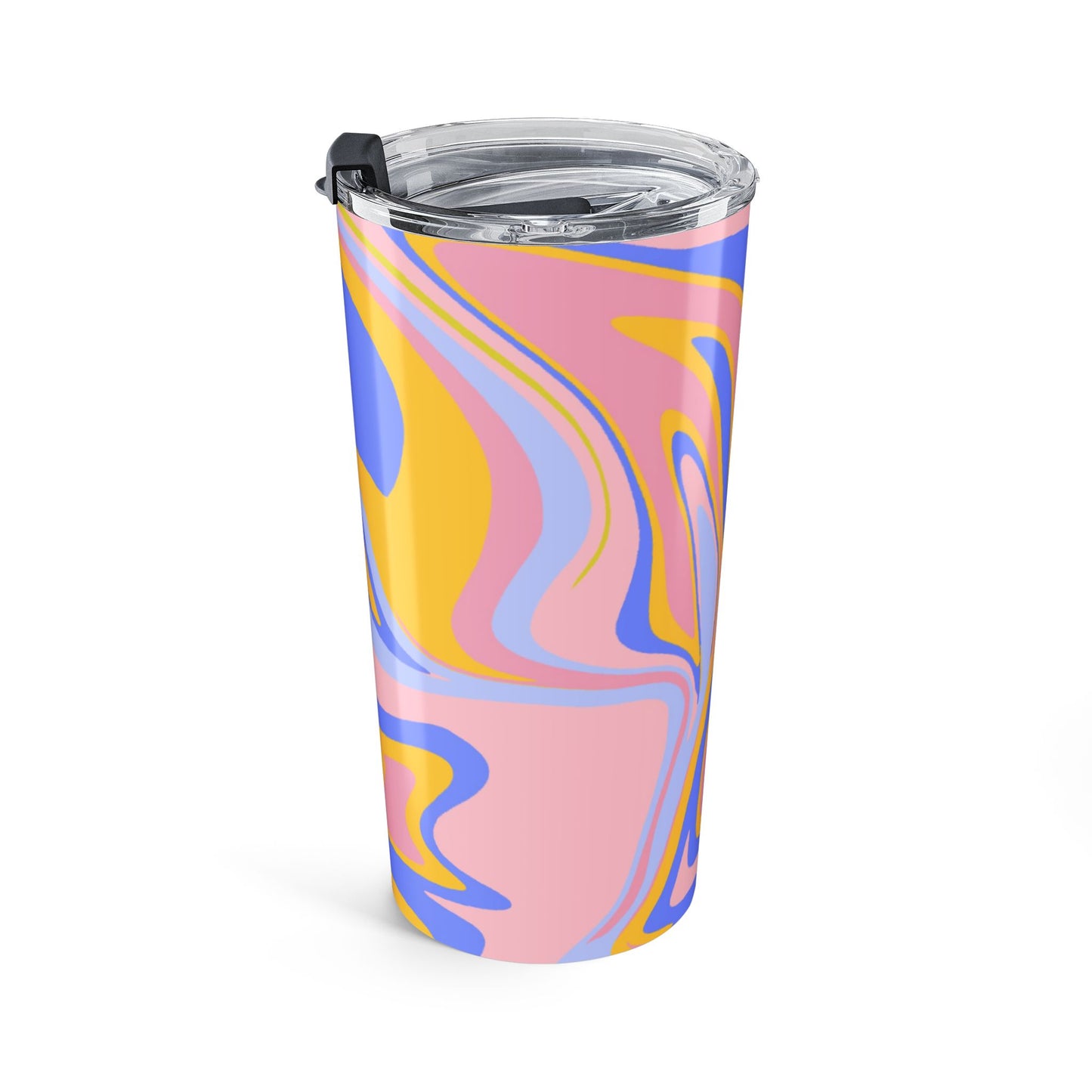 Marble Print Tumbler - 20oz, Insulated Travel Mug, Colorful Drinkware, Gift for Her, Coffee Cup, Bright Patterned Tumbler