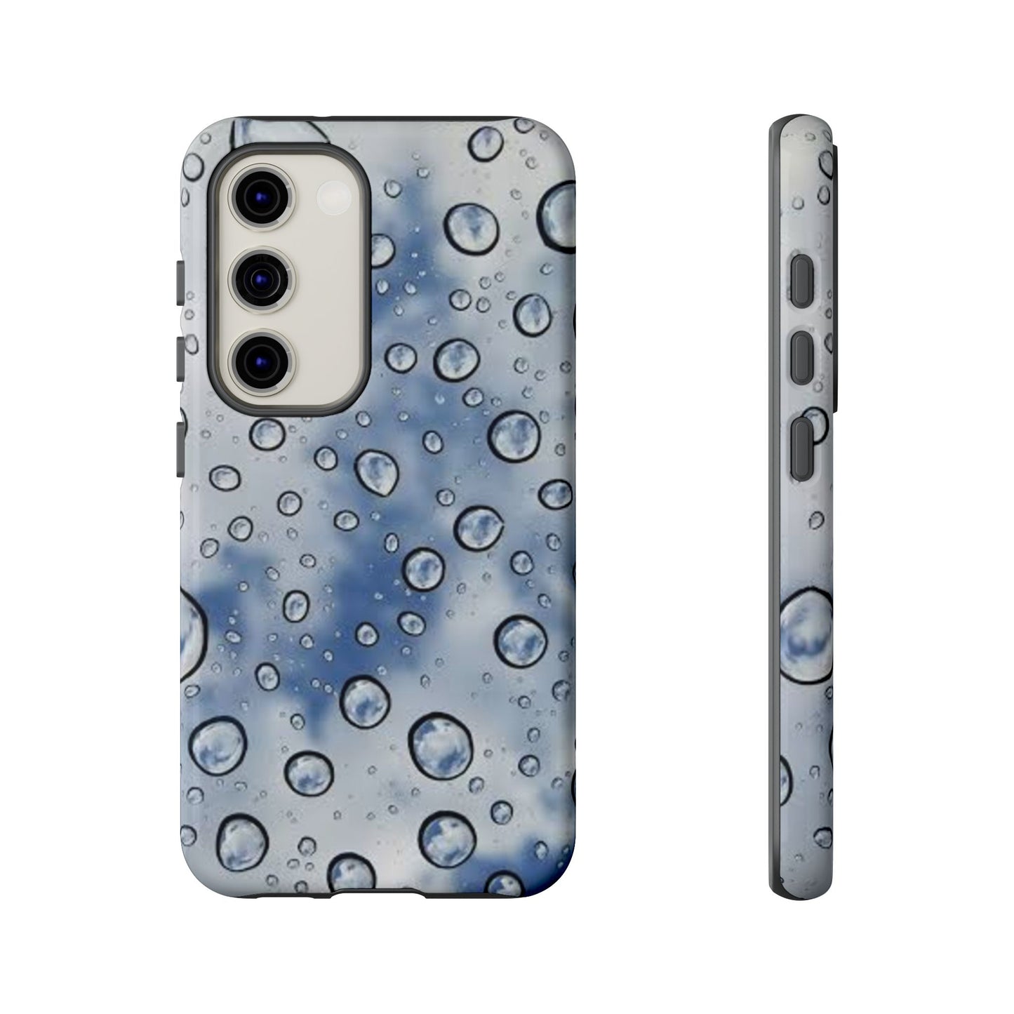 Blue Water Droplet Phone Case, Tough Cases for Protection, Stylish Cellphone Cover, Unique Gifts for Her, Durable and Trendy