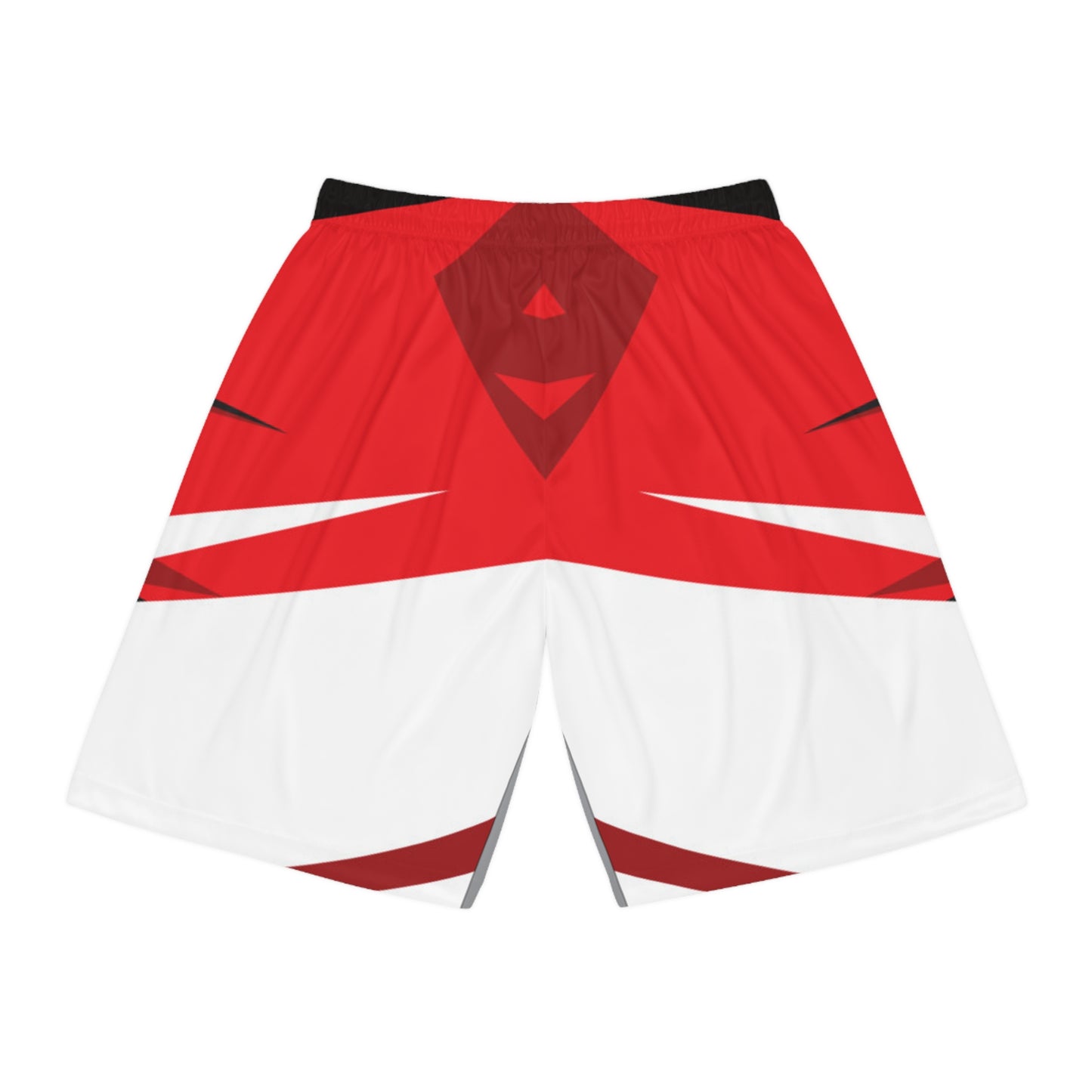 Bold Red Basketball Shorts for Sports, Summer, Gym, Team Spirit, Casual Wear