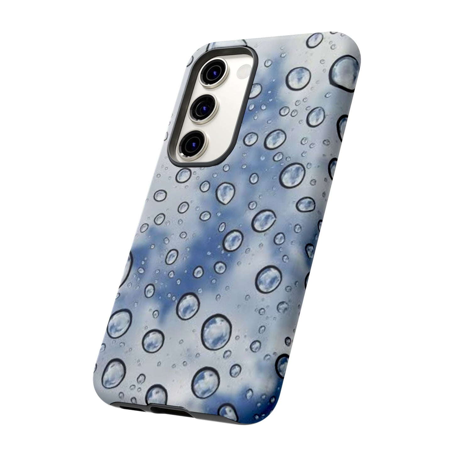 Blue Water Droplet Phone Case, Tough Cases for Protection, Stylish Cellphone Cover, Unique Gifts for Her, Durable and Trendy