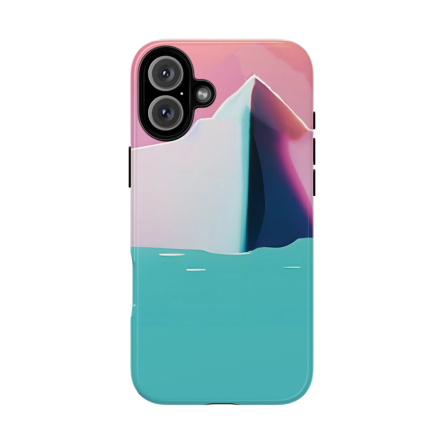 Trendy Phone Case - Abstract Iceberg Design, Phone Cover, Gift for Her, Unique Tech Accessory, Cool Aesthetic